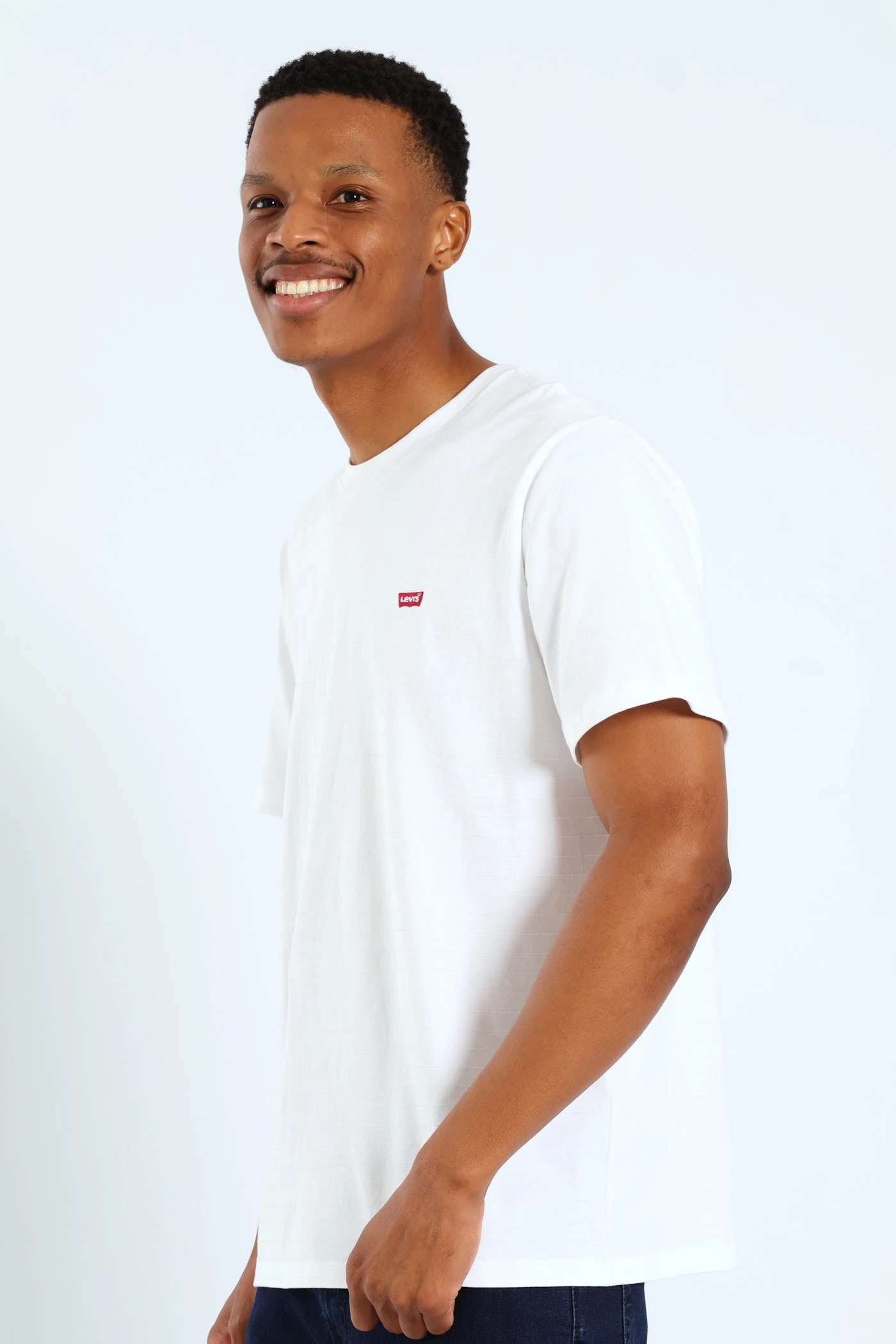 DoubleLayeredCollar loose fitting Original HM Tee - Off White