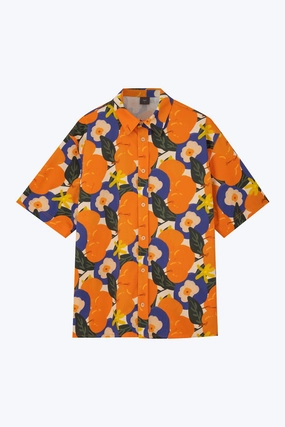 Eco Friendly Dyes Festive Mandarin Inspired Shirt - Orange [AT]