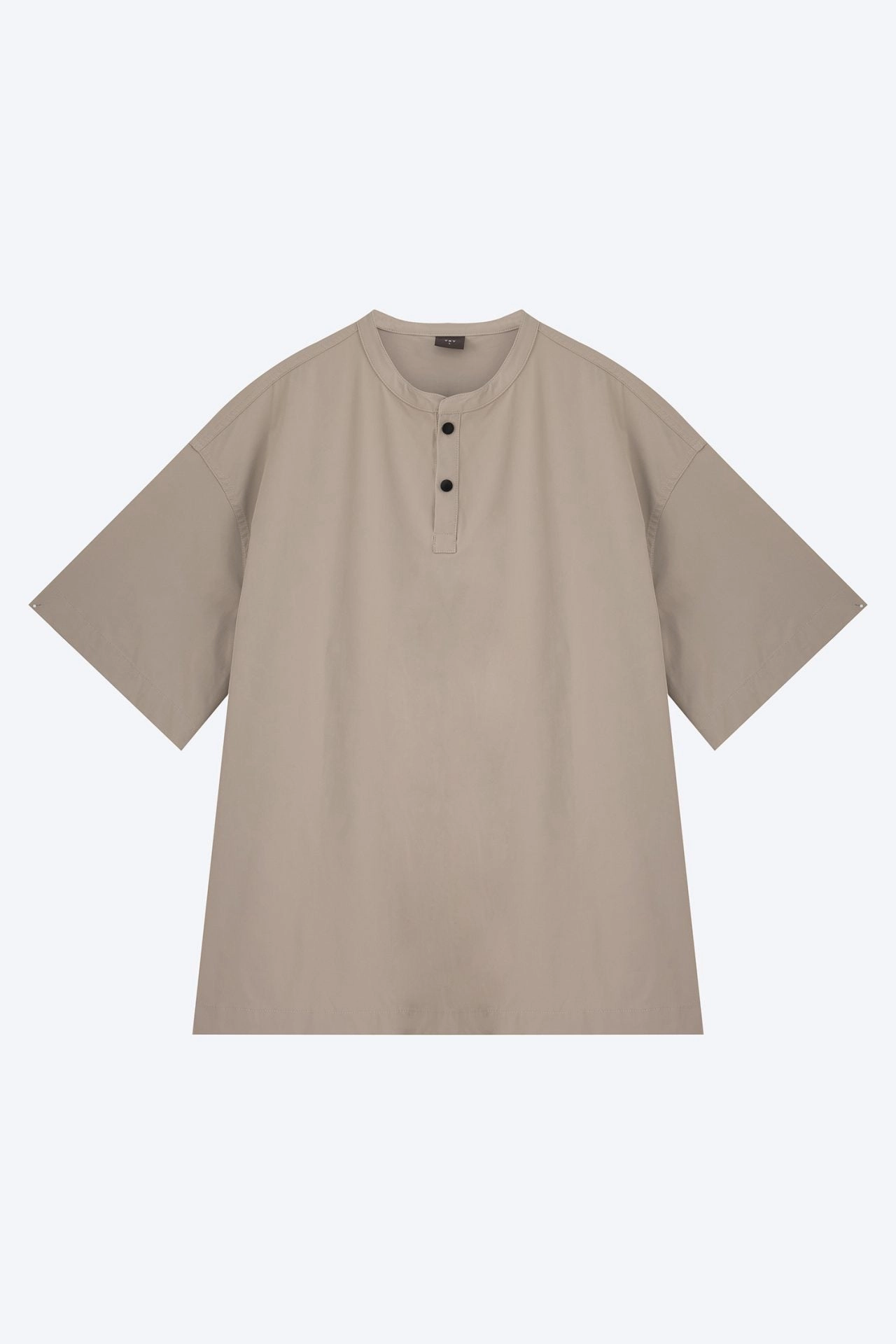 Casual Stand Collar Pocket Shirt - Light Grey [AT] Cool Vibes