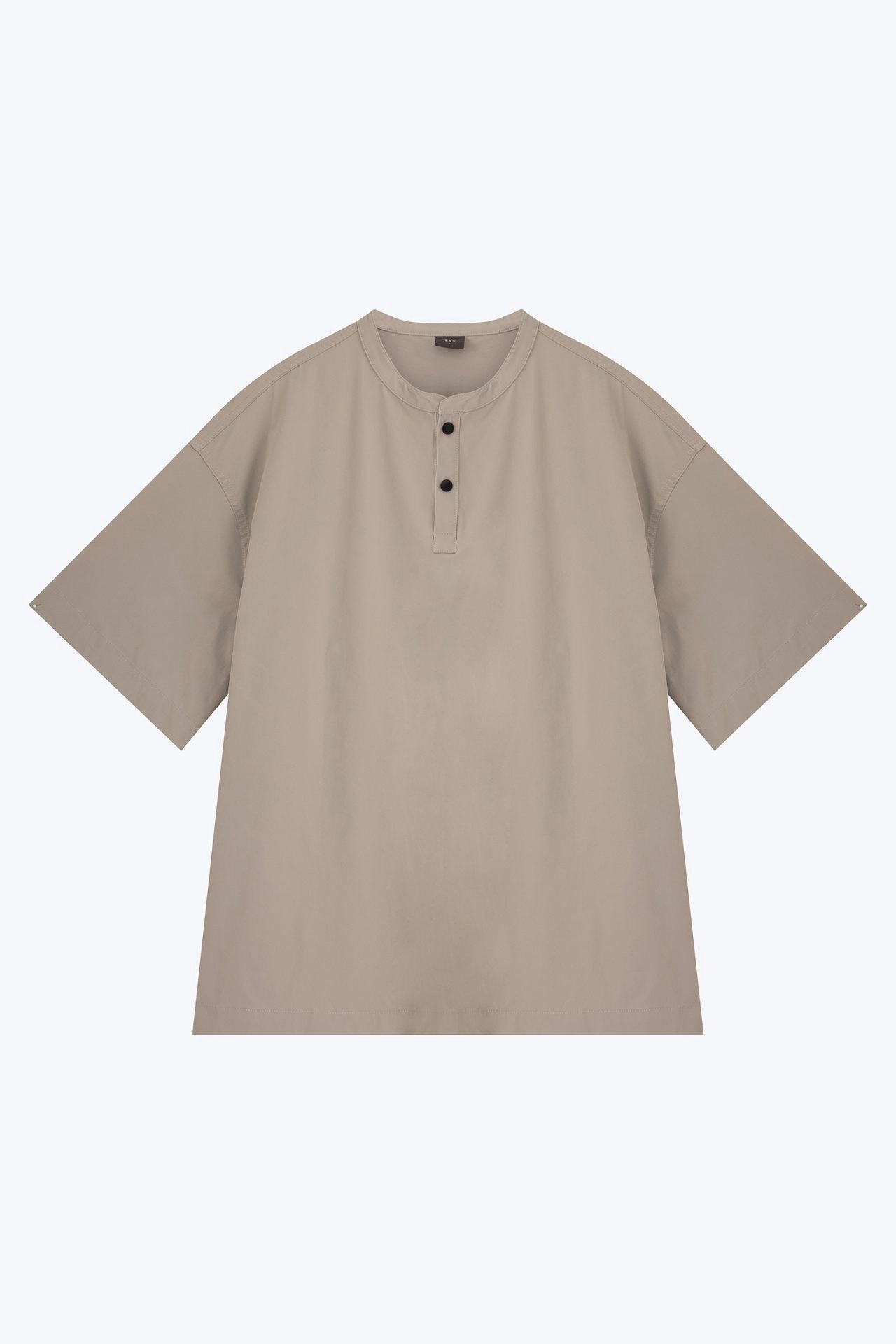 Travel convenience Unisex versatility Casual Stand Collar Pocket Shirt - Light Grey [AT]
