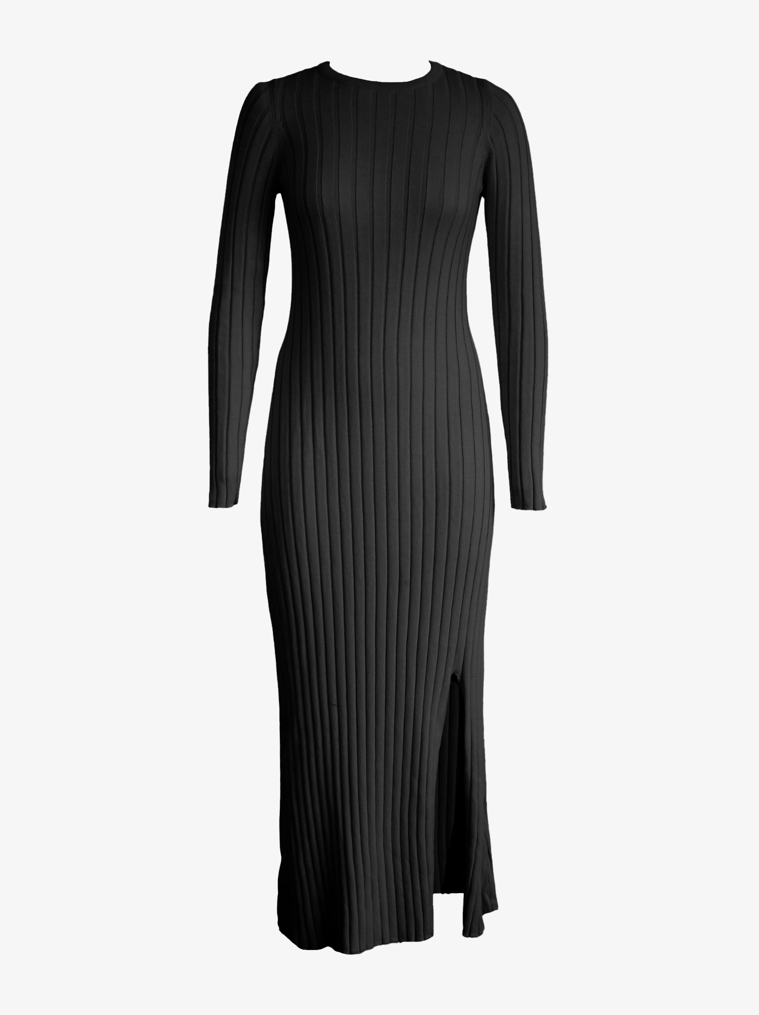 Fresh Motion Party Perfect Bridget Knit Midi Dress - Black