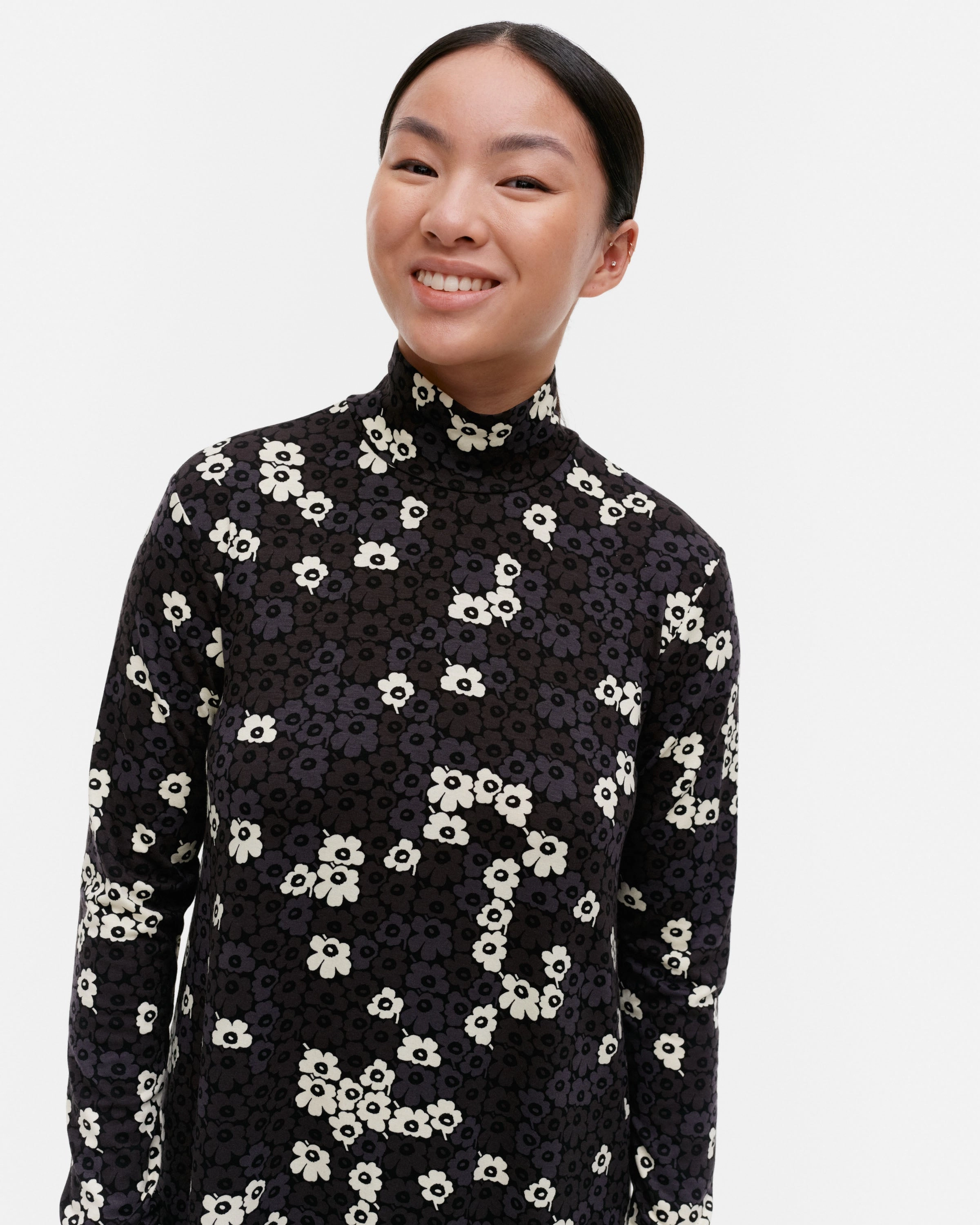 Cavea Pikkuinen Unikko Turtleneck Jersey Dress 115cm Comfortable Silhouette