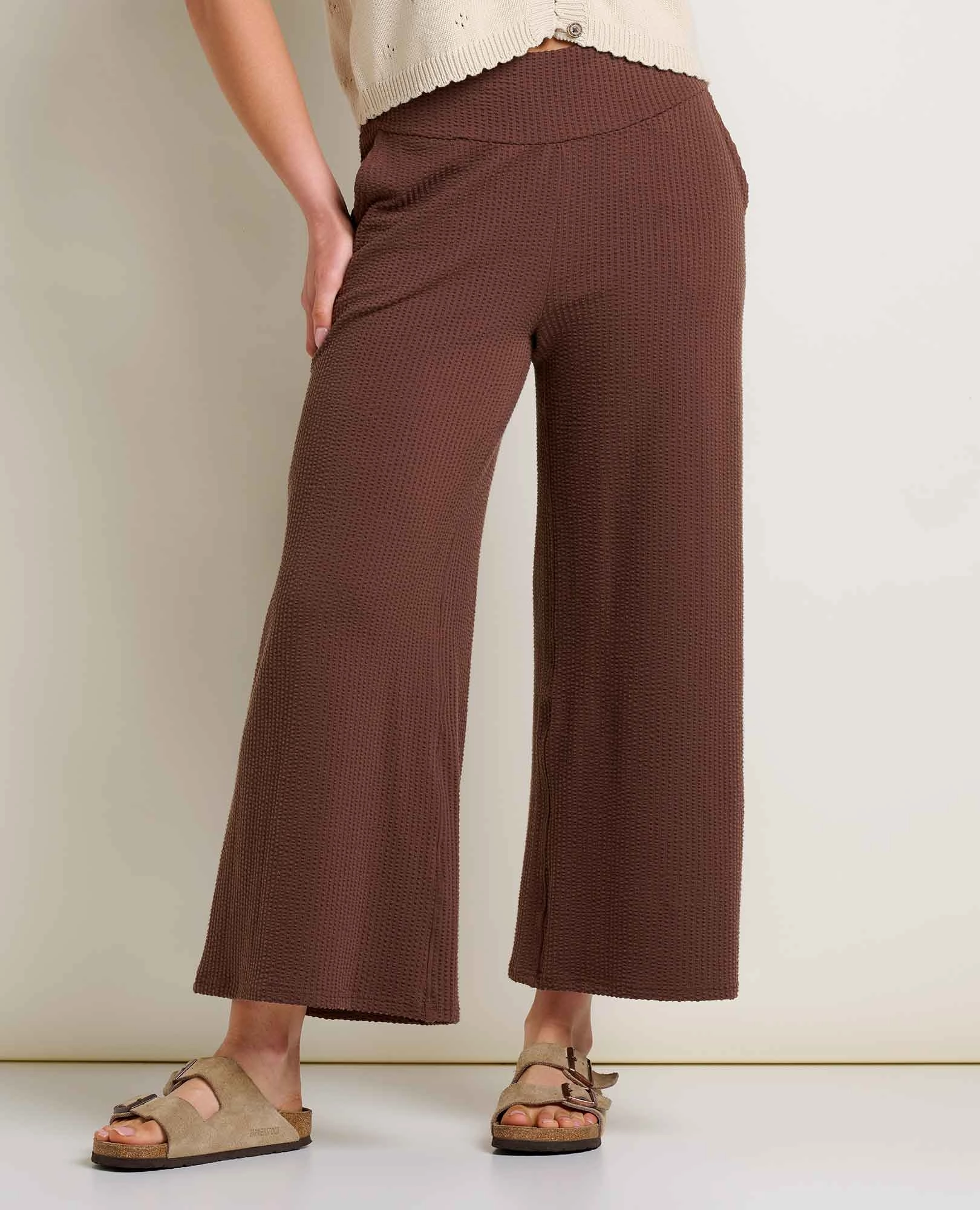 Wrinkle Resistant Finish Chaka Wide Leg Pant