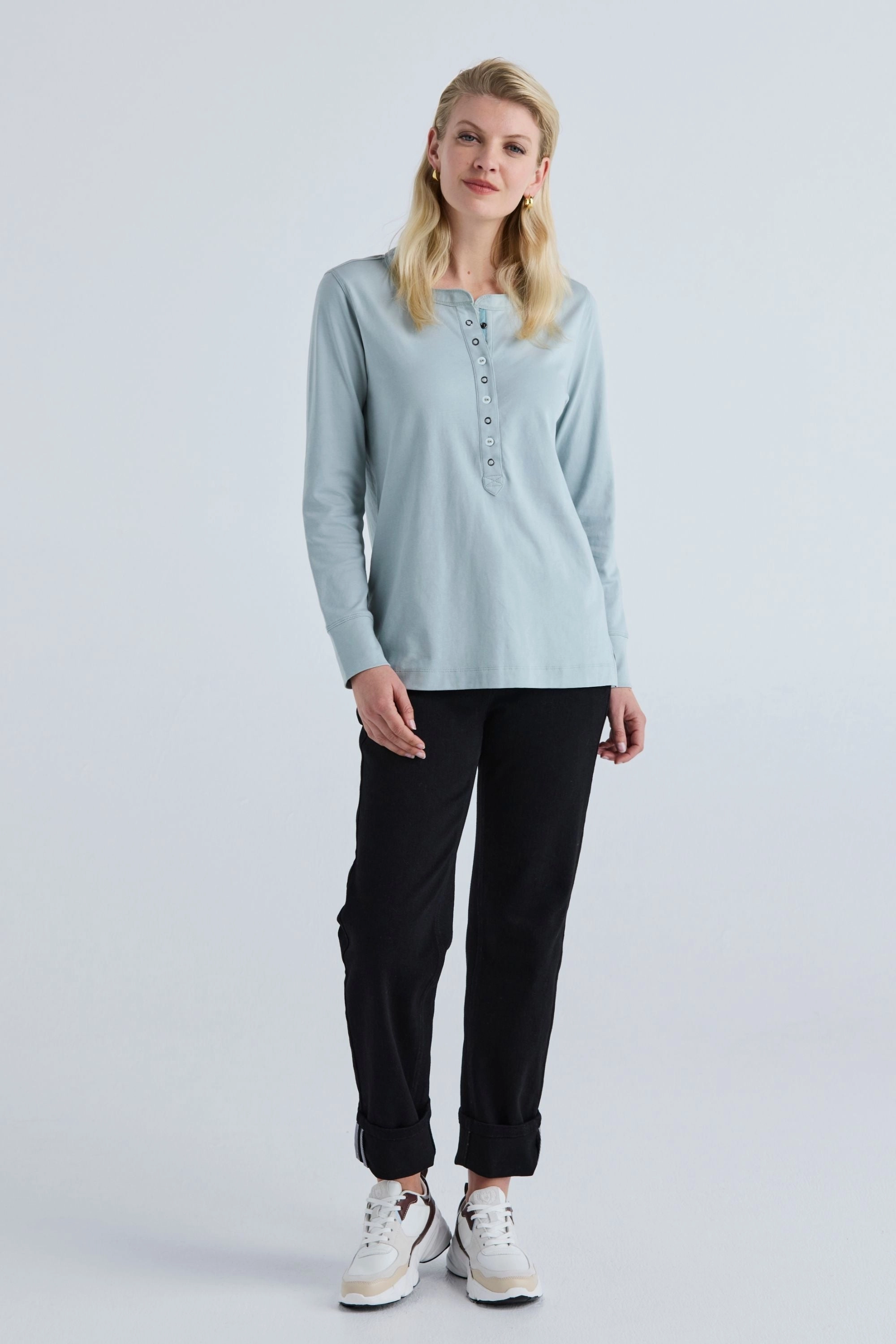 CHALK TOP - LA3745 SoftenedNeckline