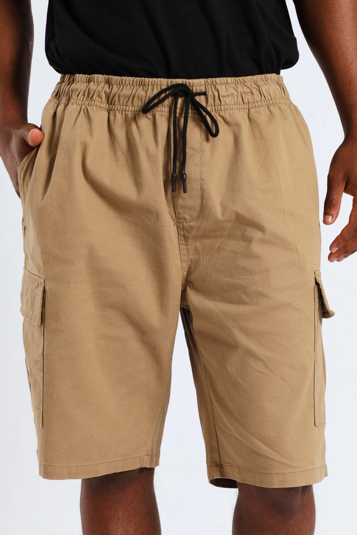 Chic Look Cargo Shorts - Khaki On The Go