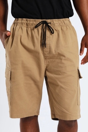 Chic Look Cargo Shorts - Khaki On The Go
