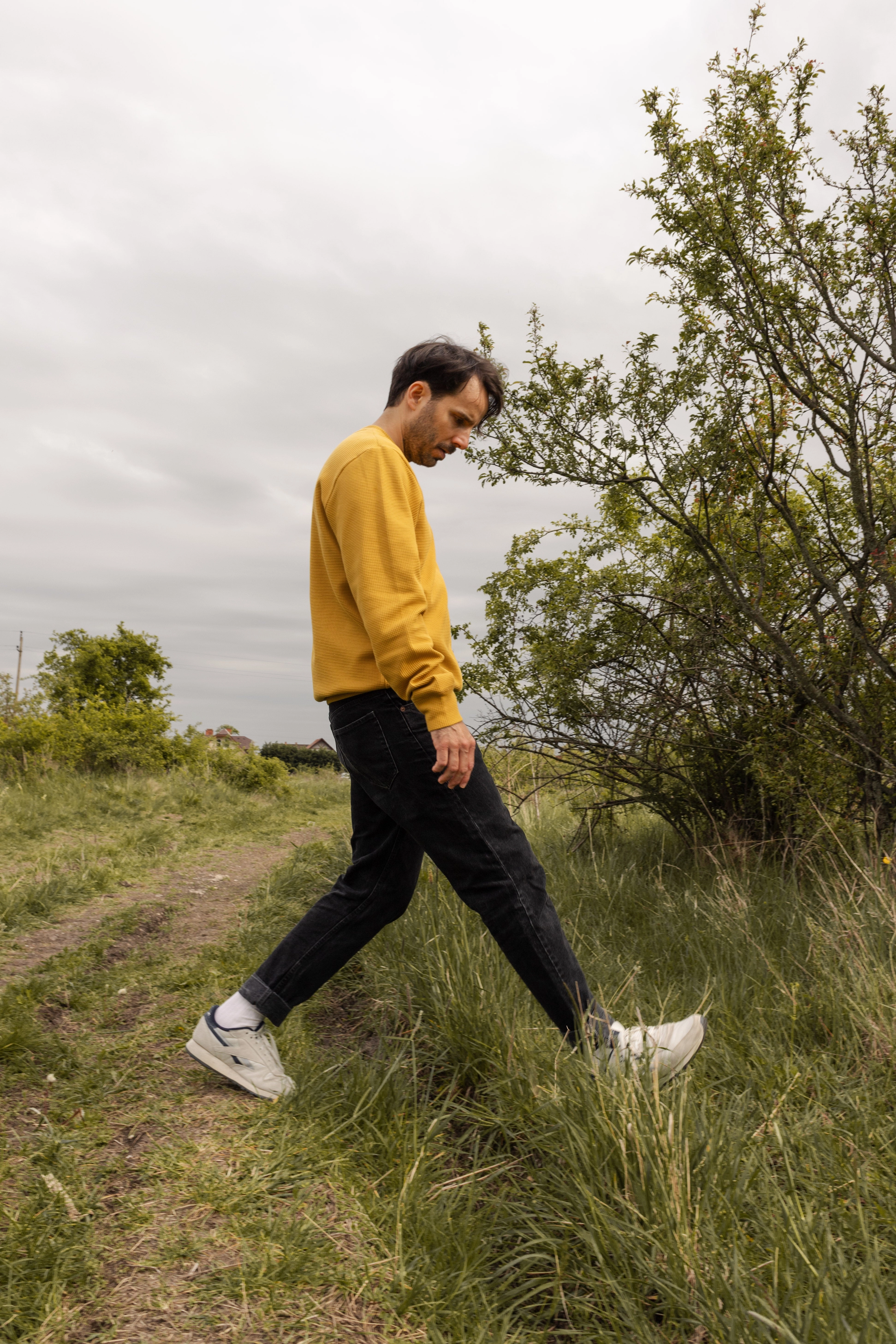 HIVE CREWNECK / MUSTARD Comfy Outerwear