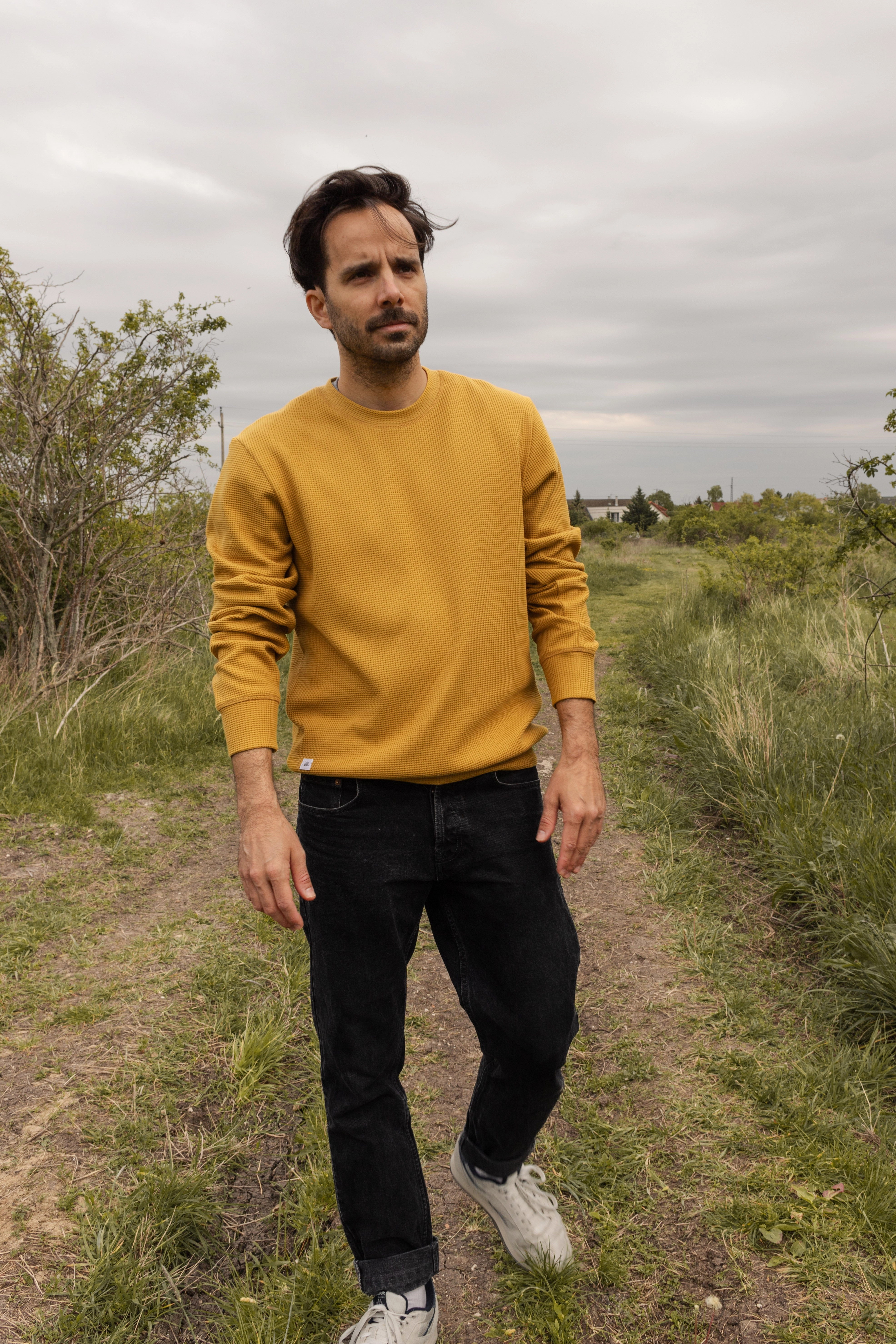 HIVE CREWNECK / MUSTARD Street Layering