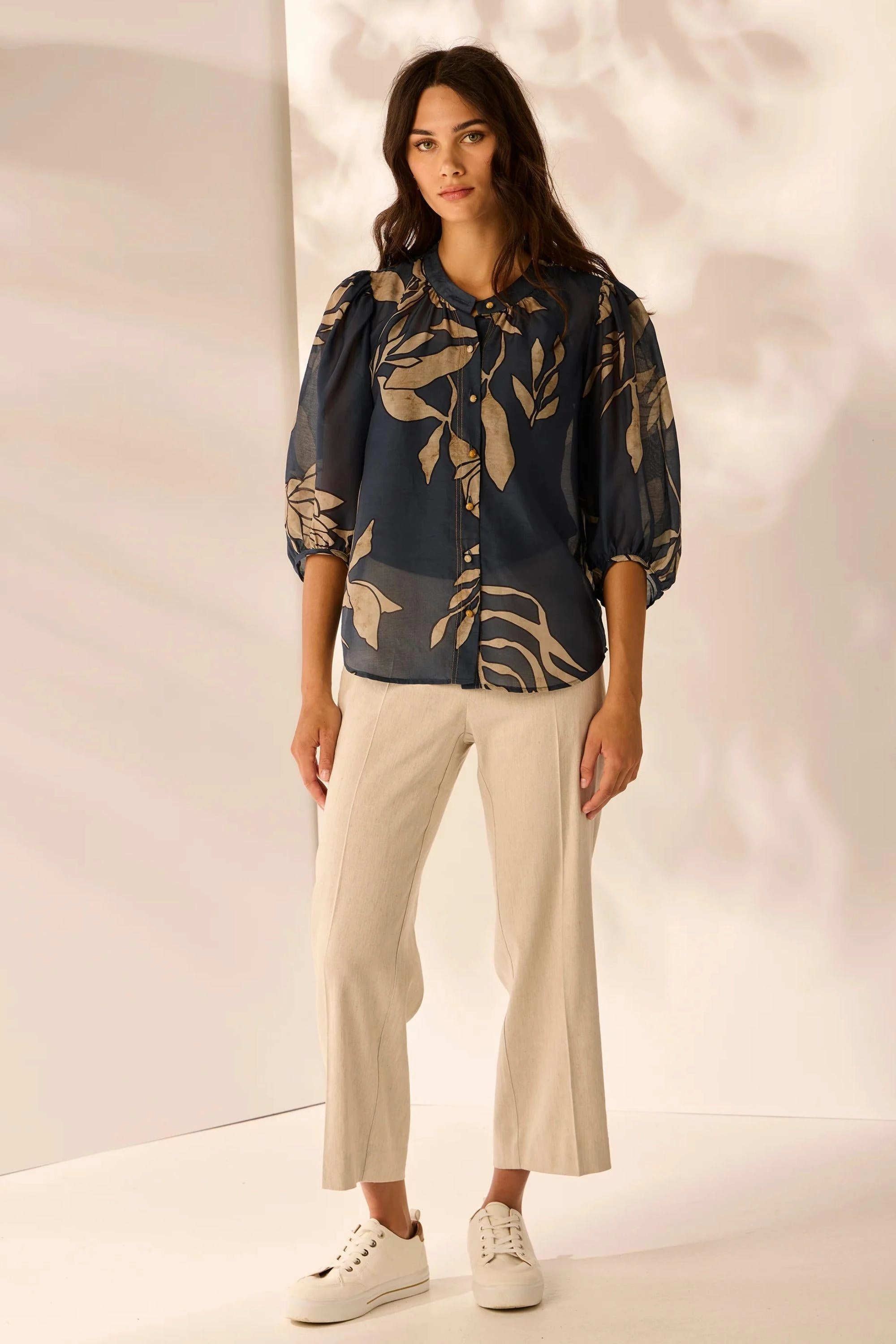 Zip Front Anti Static Treatment CHINO SHIRT - LA3840