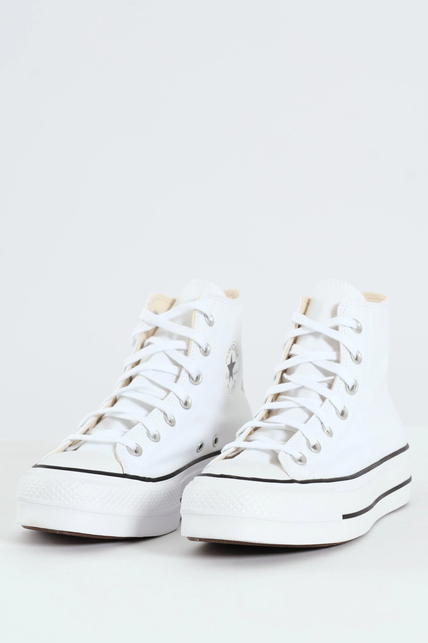 Abrasion Resistant TPU Chuck Taylor All Star Canvas Platform Sneaker - White