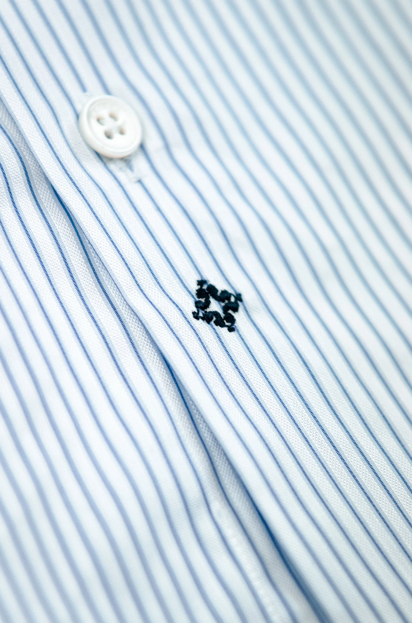 Clamenc long-sleeved shirt in stripe piquet Solid color purity