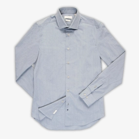 Easy Fit suitable for all genders Clamenc shirt in Cotton Micro Oxford