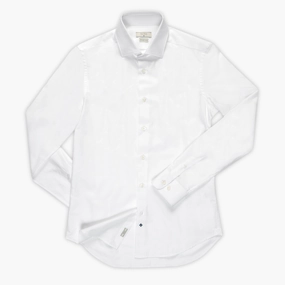 Clamenc shirt in Elegant Herringbone Cotton Sporty Layer Look Comfortable Fit Wear