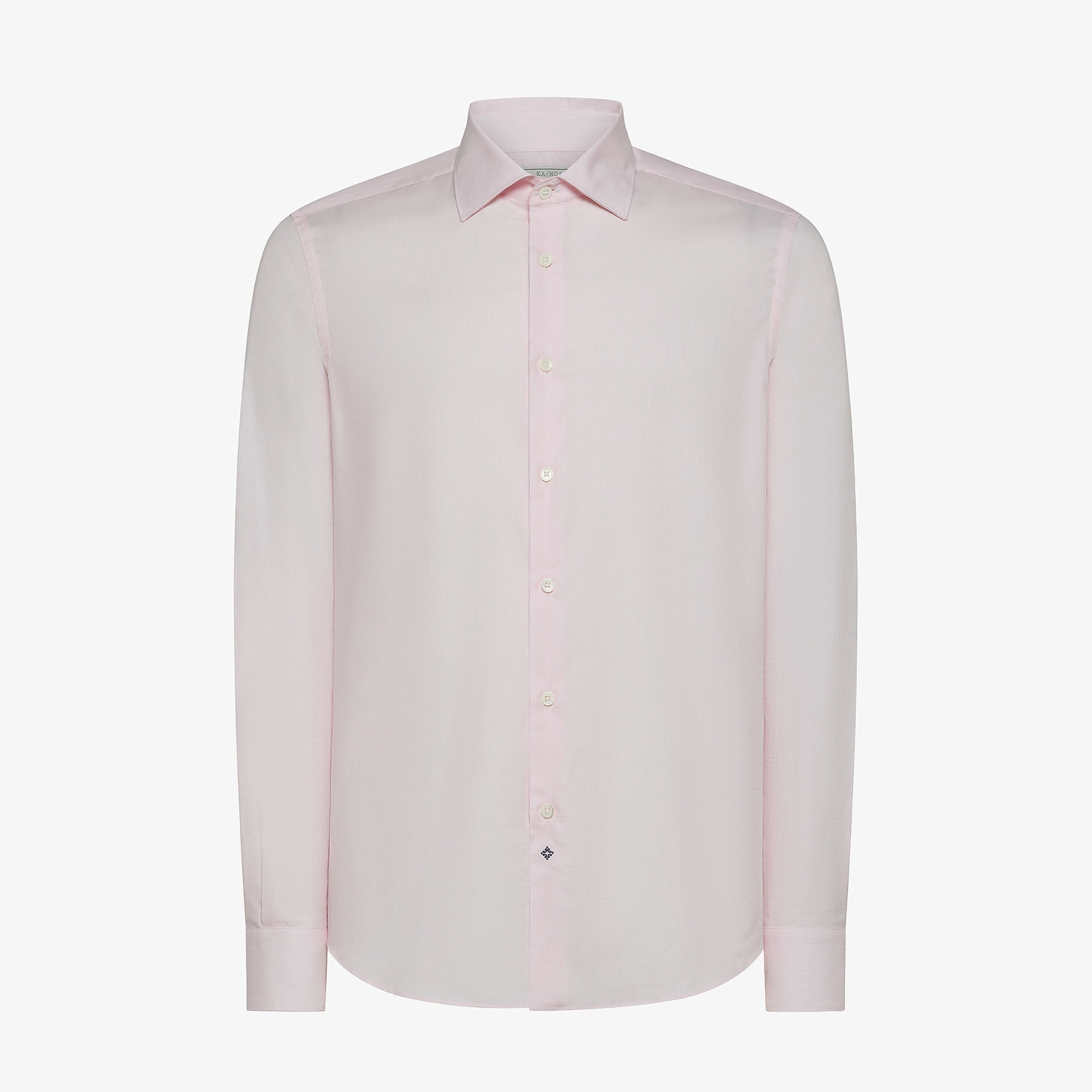 short sleeved Modern Design Clamenc shirt in light stripe Twill Cotton