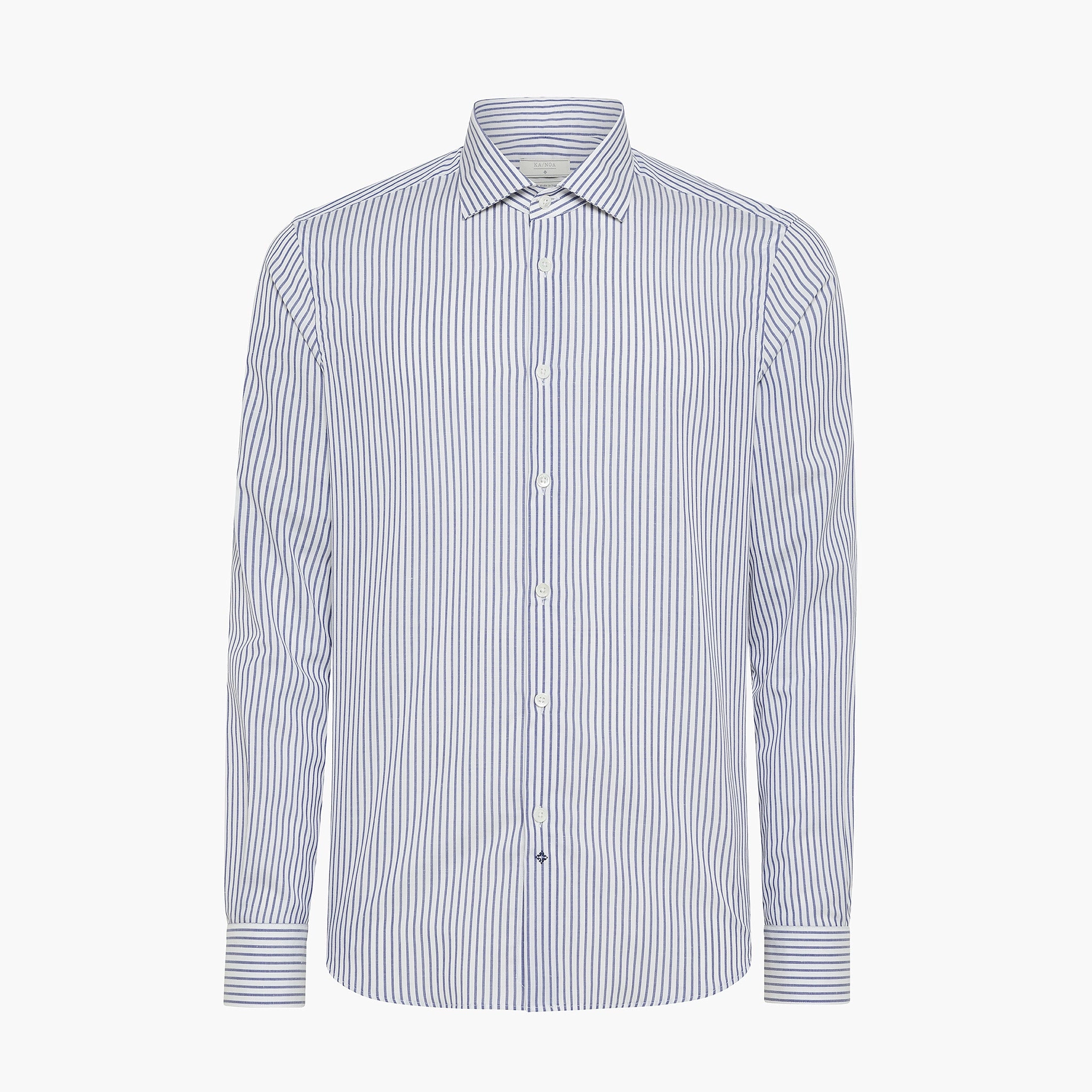 Clamenc shirt Stripe Journey Cotton Linen All-Season Comfort Wear