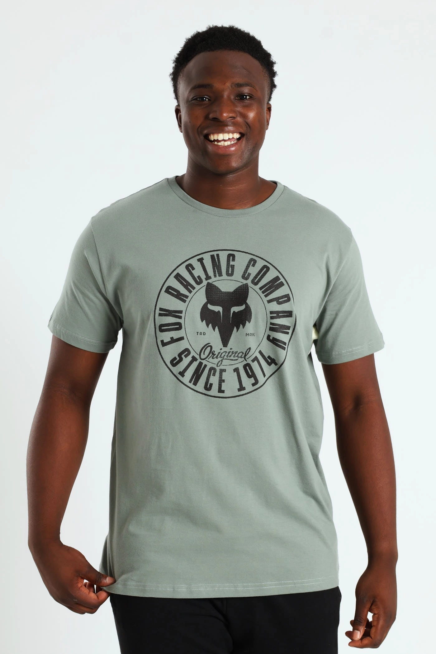 Emblem Short Sleeve Tee - Sage Timeless Fit Fresh Outfit Style