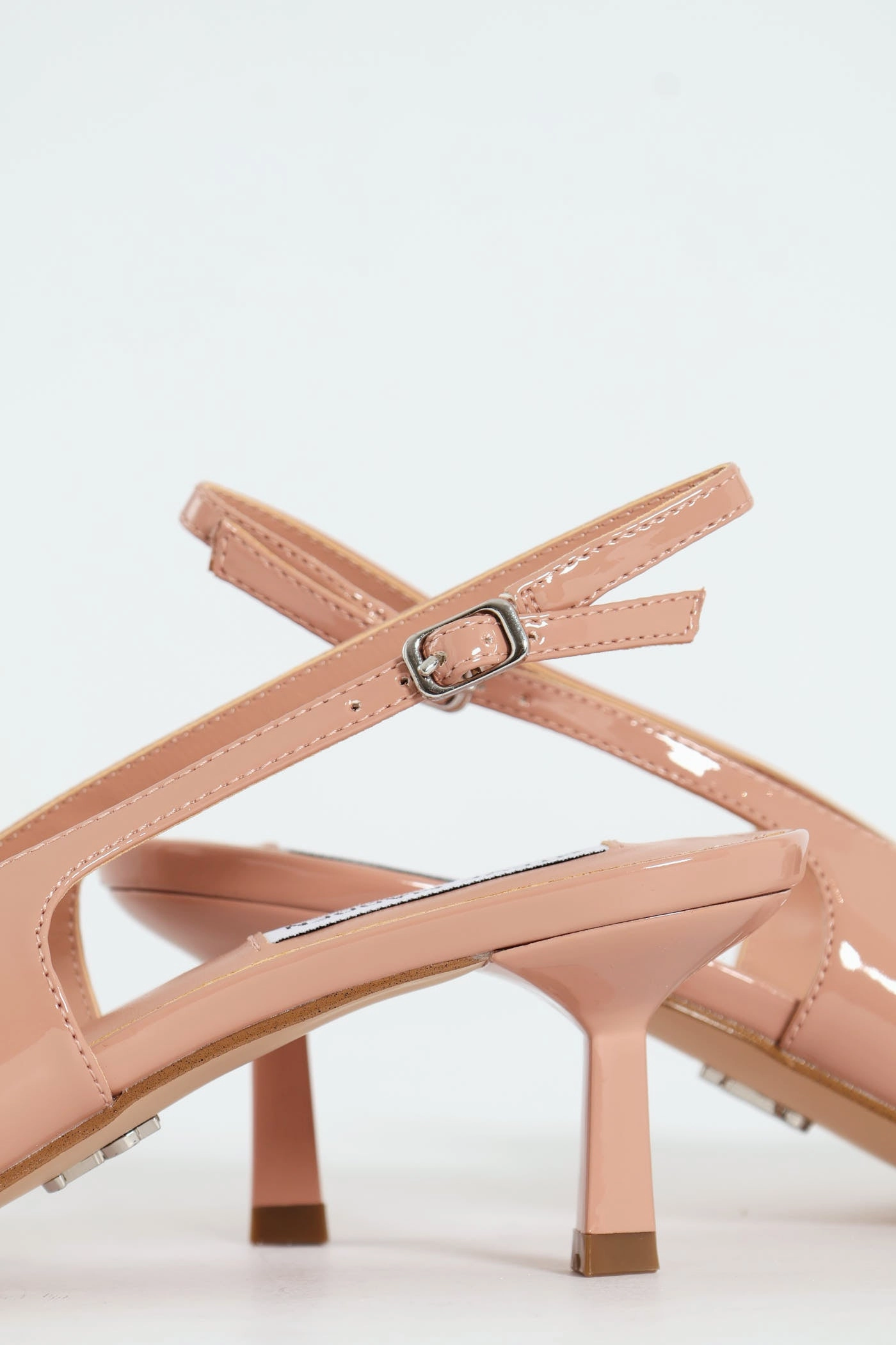 Stylish High Heels Kaci Kitten Heel Slingback With Bow - Blush