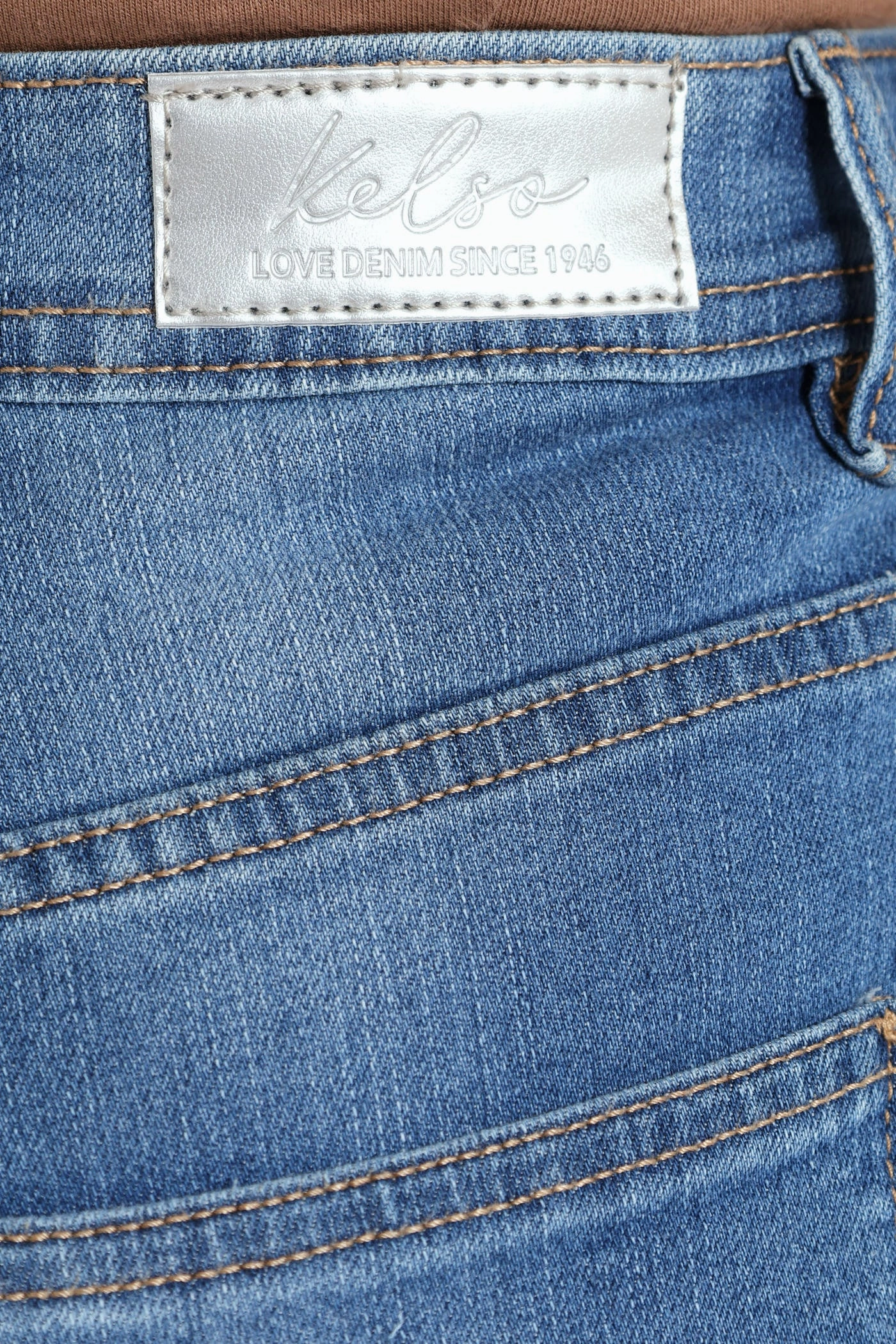 Classic Roll Hem Bermuda Supersoft Denim Short - Light Wash All Day