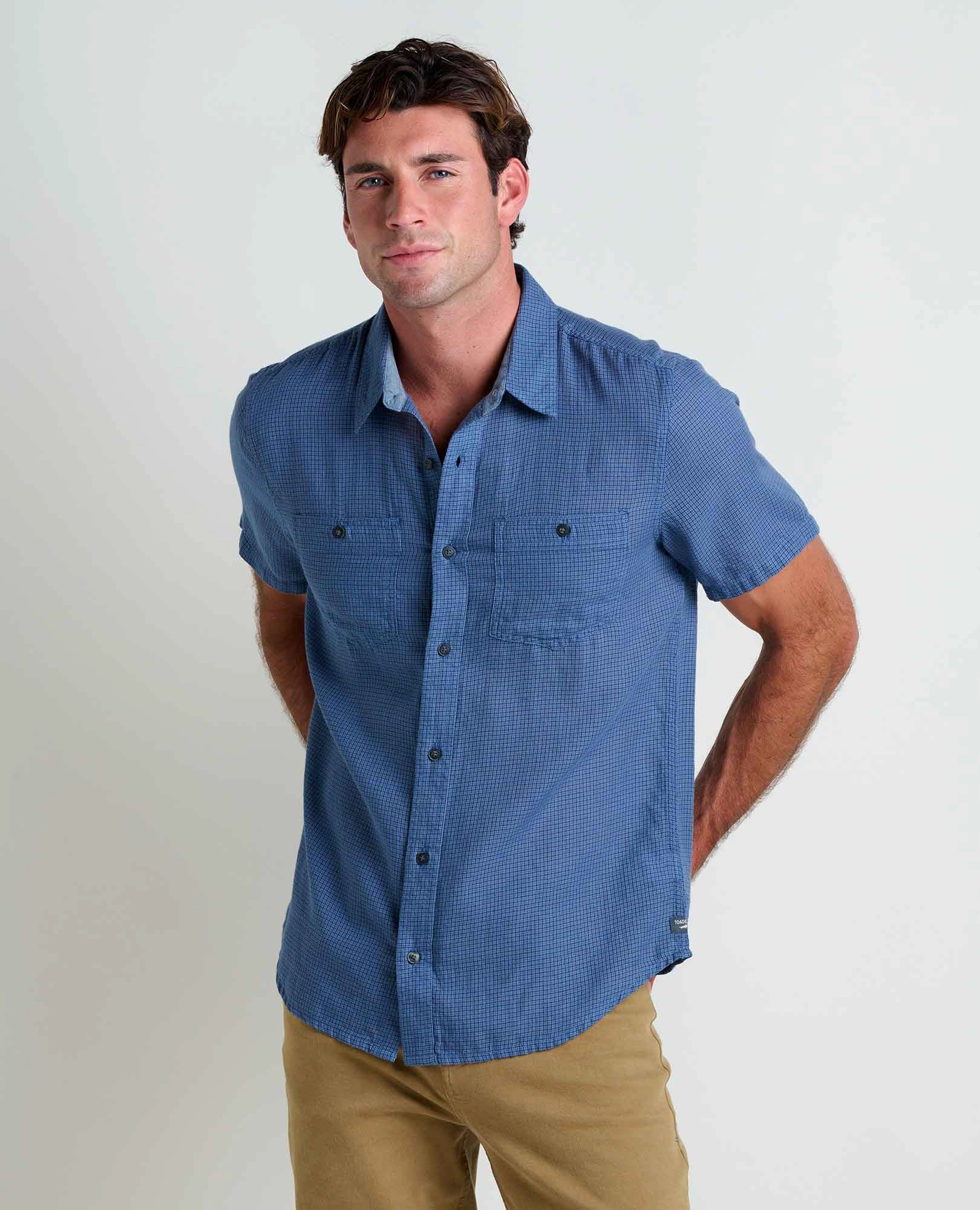 Embroidered Detail Stretchable Fabric Honcho Short Sleeve Shirt