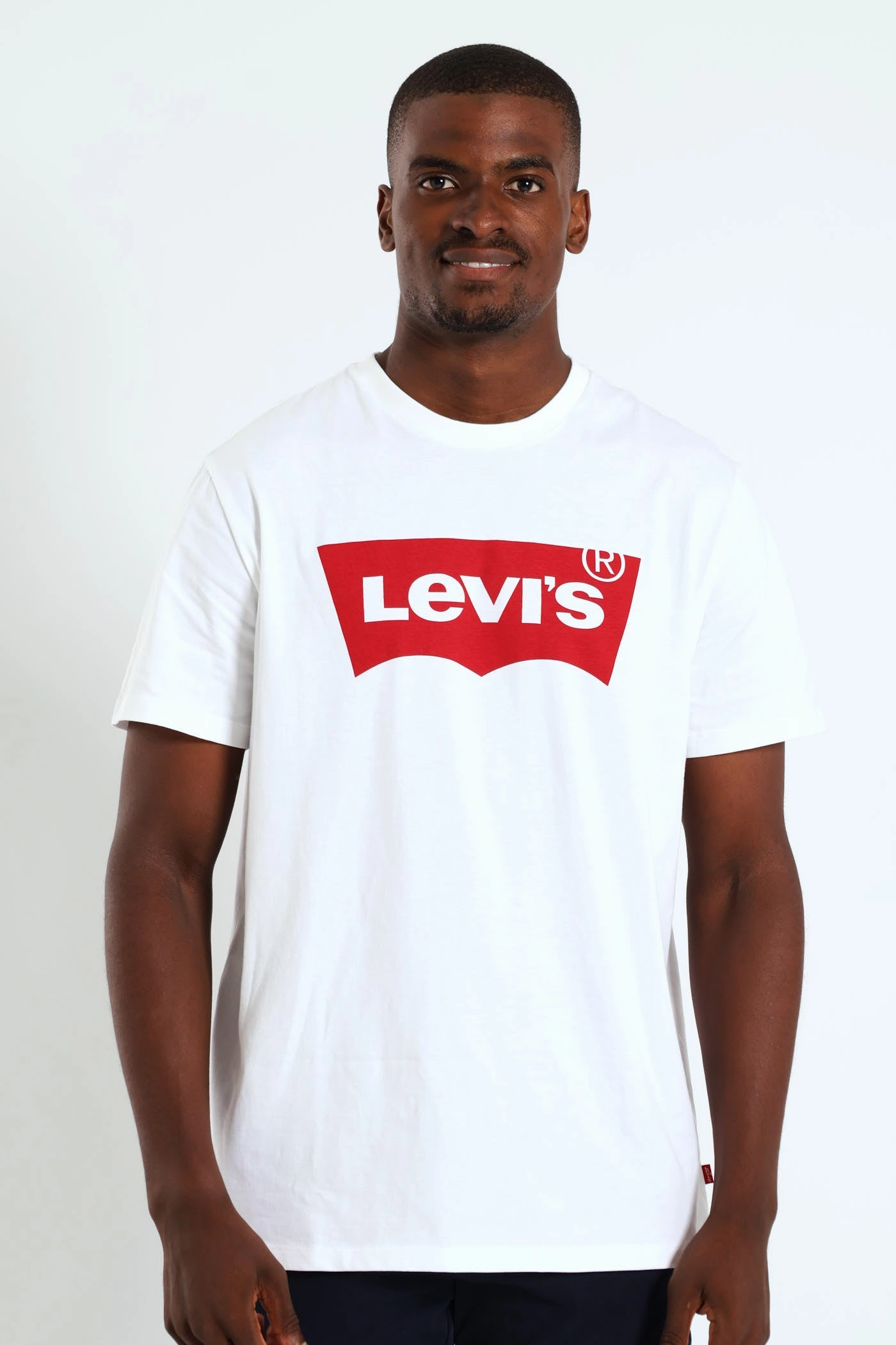 Graphic Set-In Neck Tee - White Heather Texture Finish