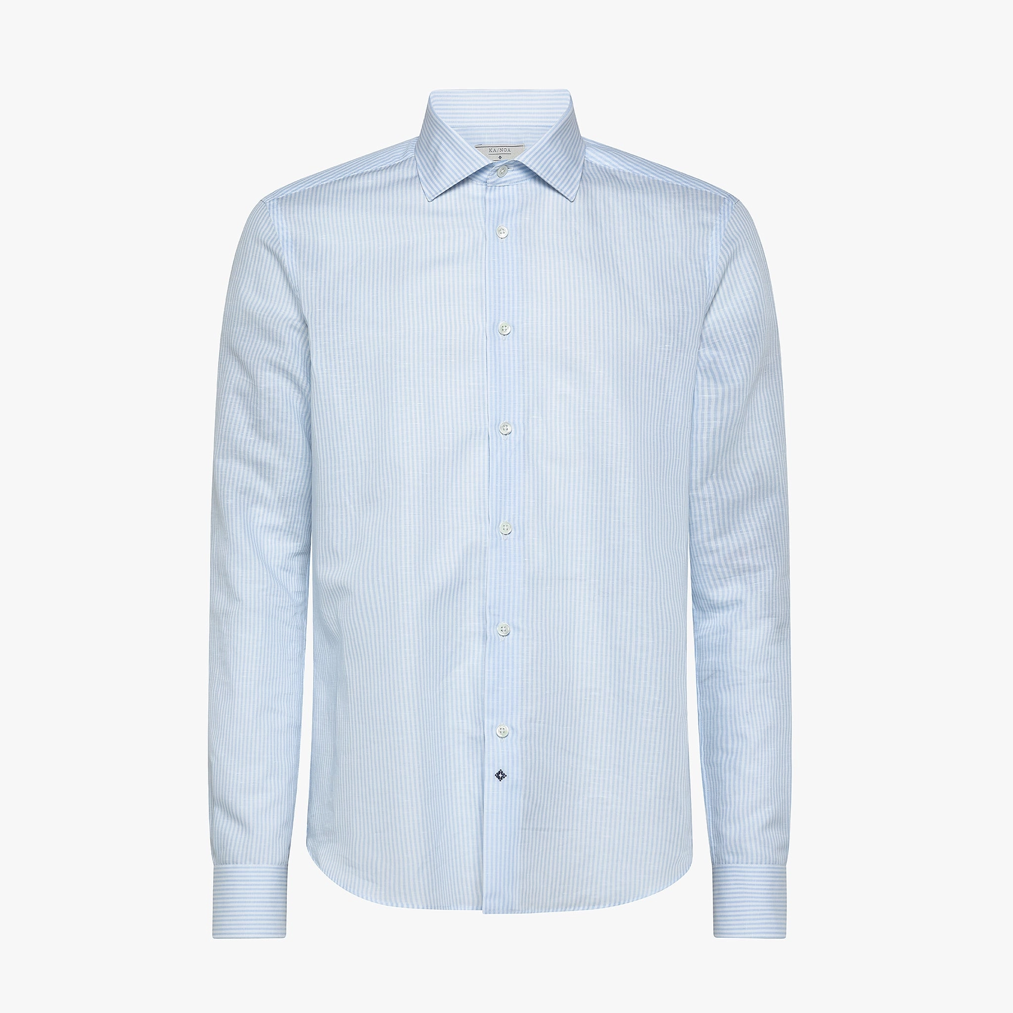 EnhancedDurabilityFinish Clamenc yarn dyed striped structure shirt