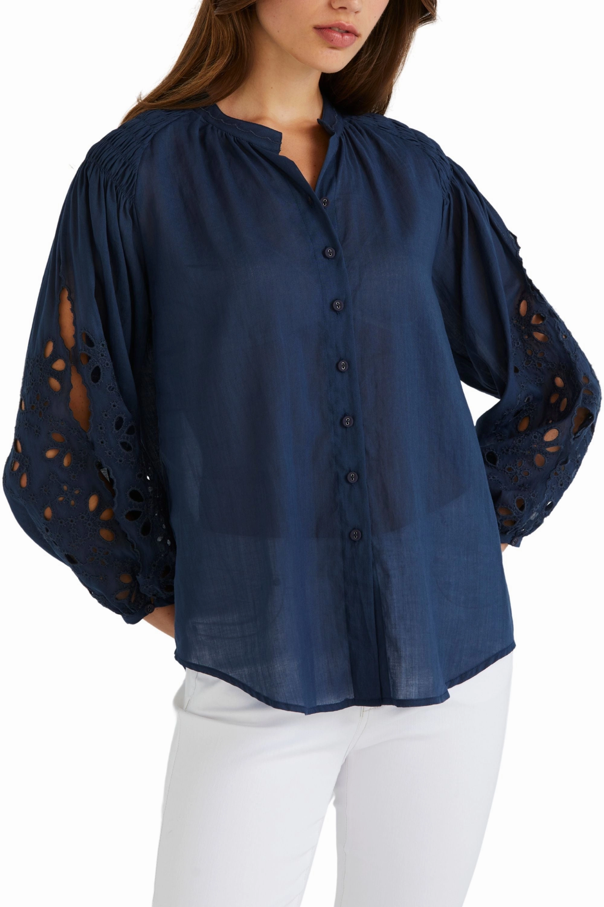 CLAUDIA SHIRT - LA3670 Stretch Material