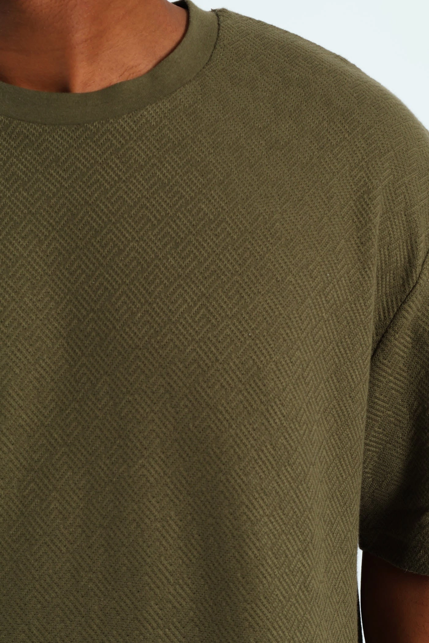 Pointelle Textured Tee - Fatigue Casual Comfort Fit High-End Quality