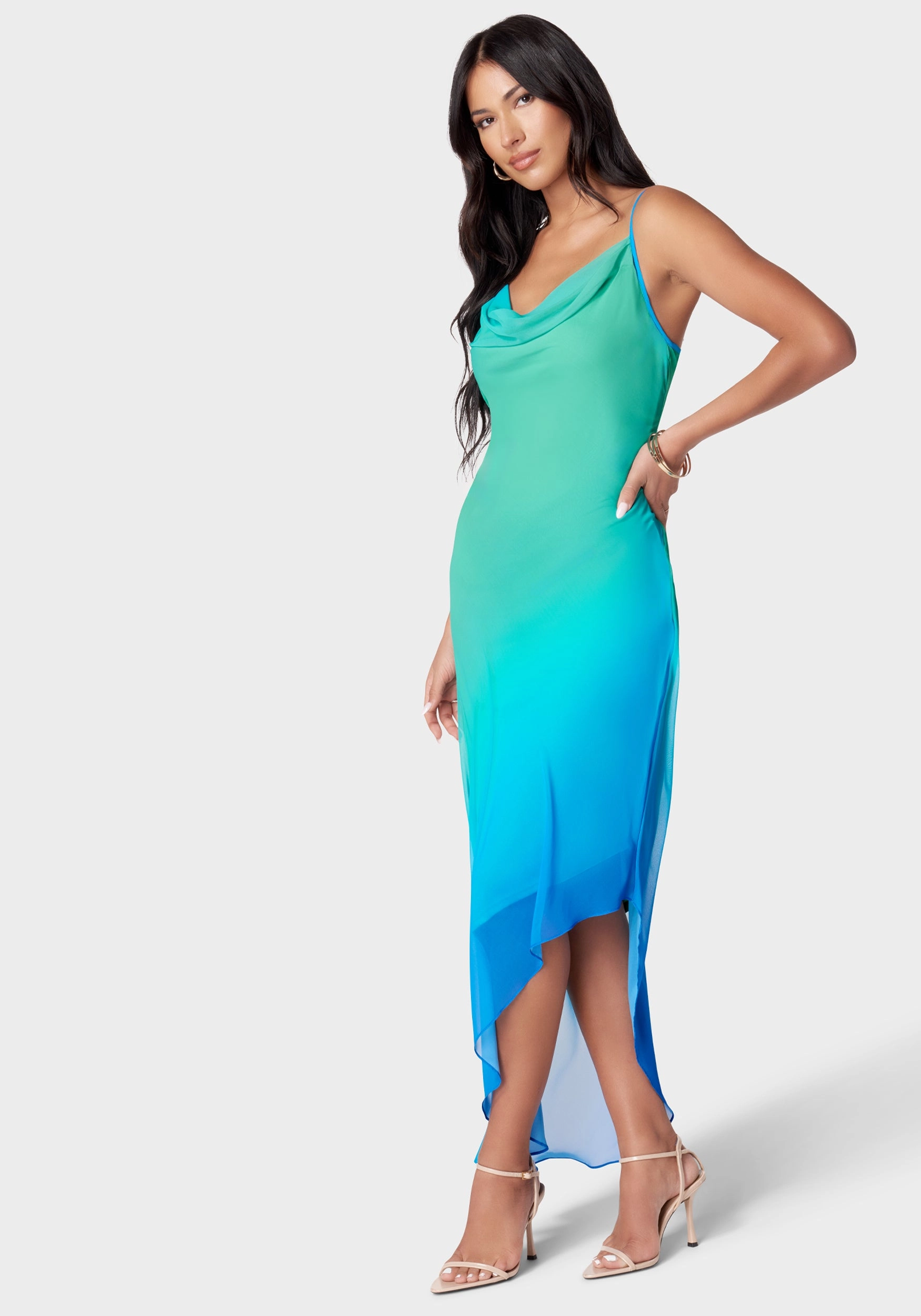 Asymmetrical Ombre Dress Essential Style Smile Glow