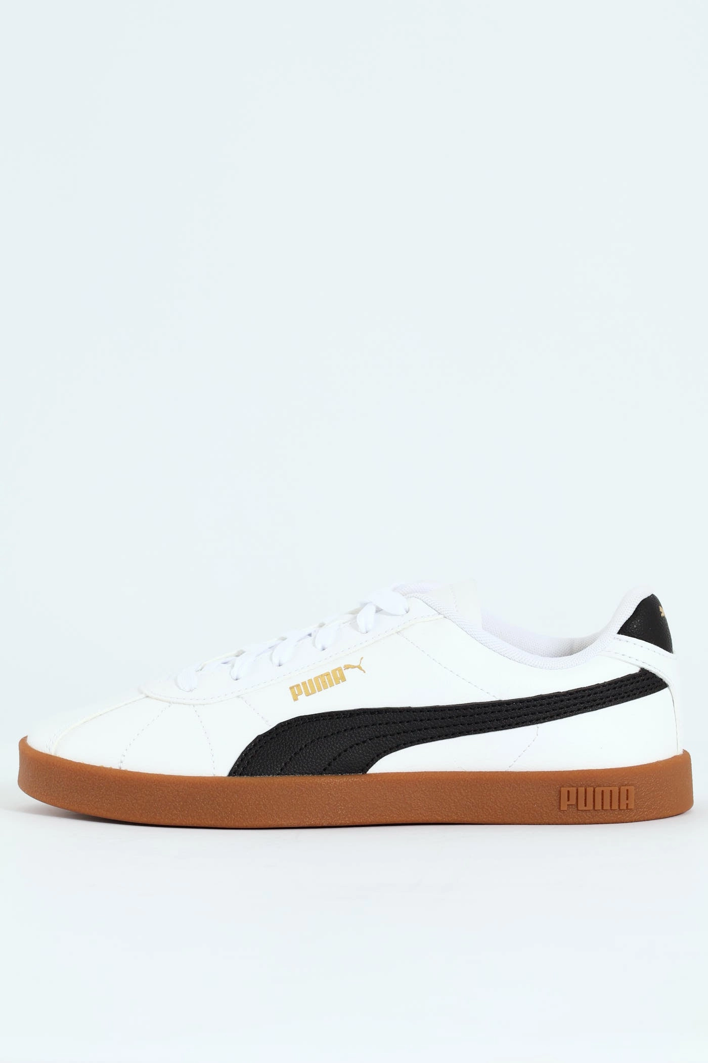Reinforced toe Club II Court Sneaker With Gum Sole - White/Black