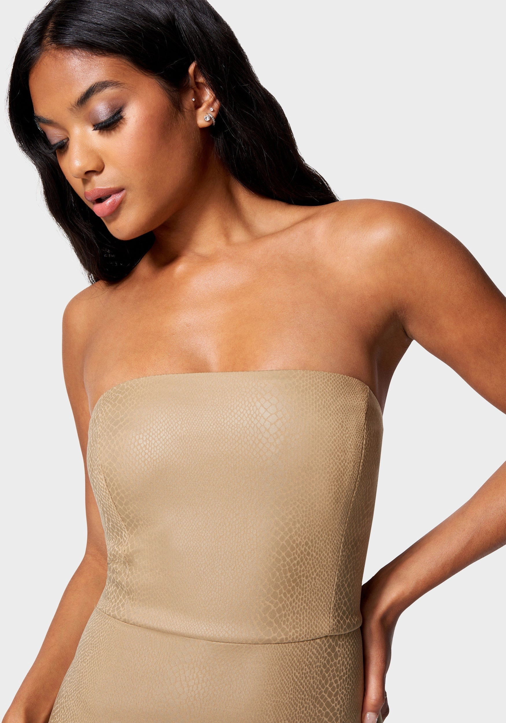 Vegan Leather Tube Dress Airy Comfort