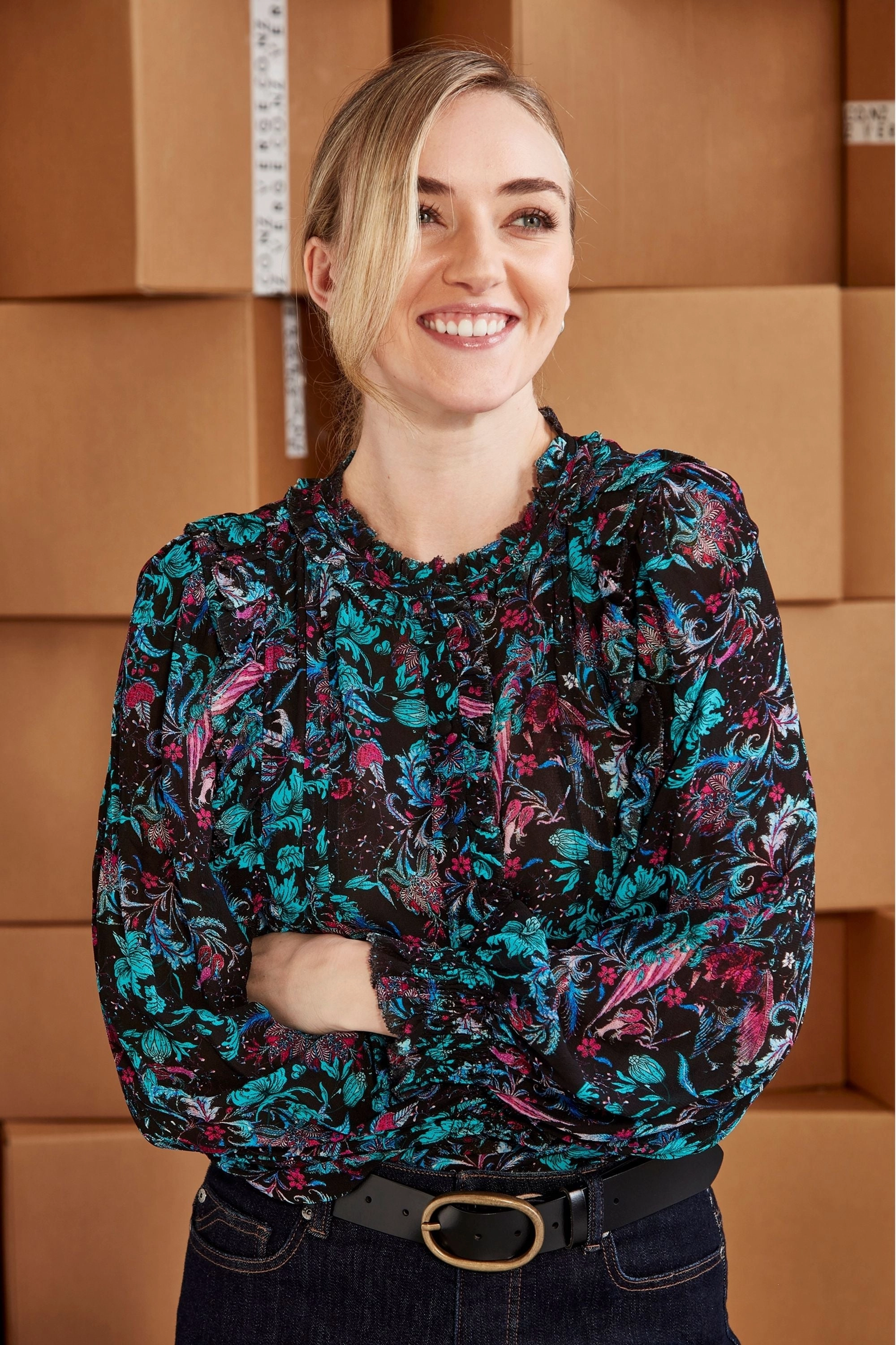 Heat Sealed Seams Lightweight insulation NIGHTSHADE BLOUSE - 9631JX