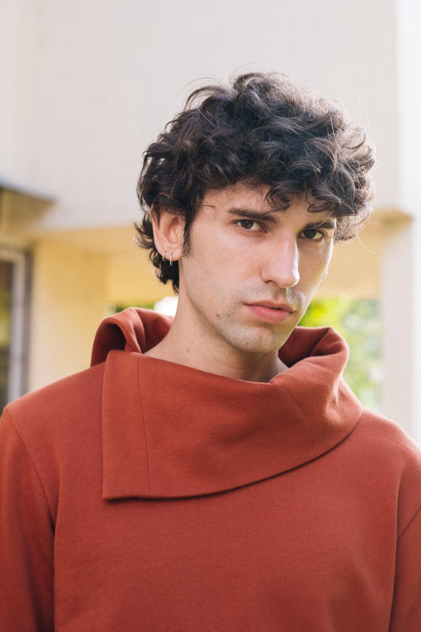 date night look product thermal lining insulation COLLAR / HENNA