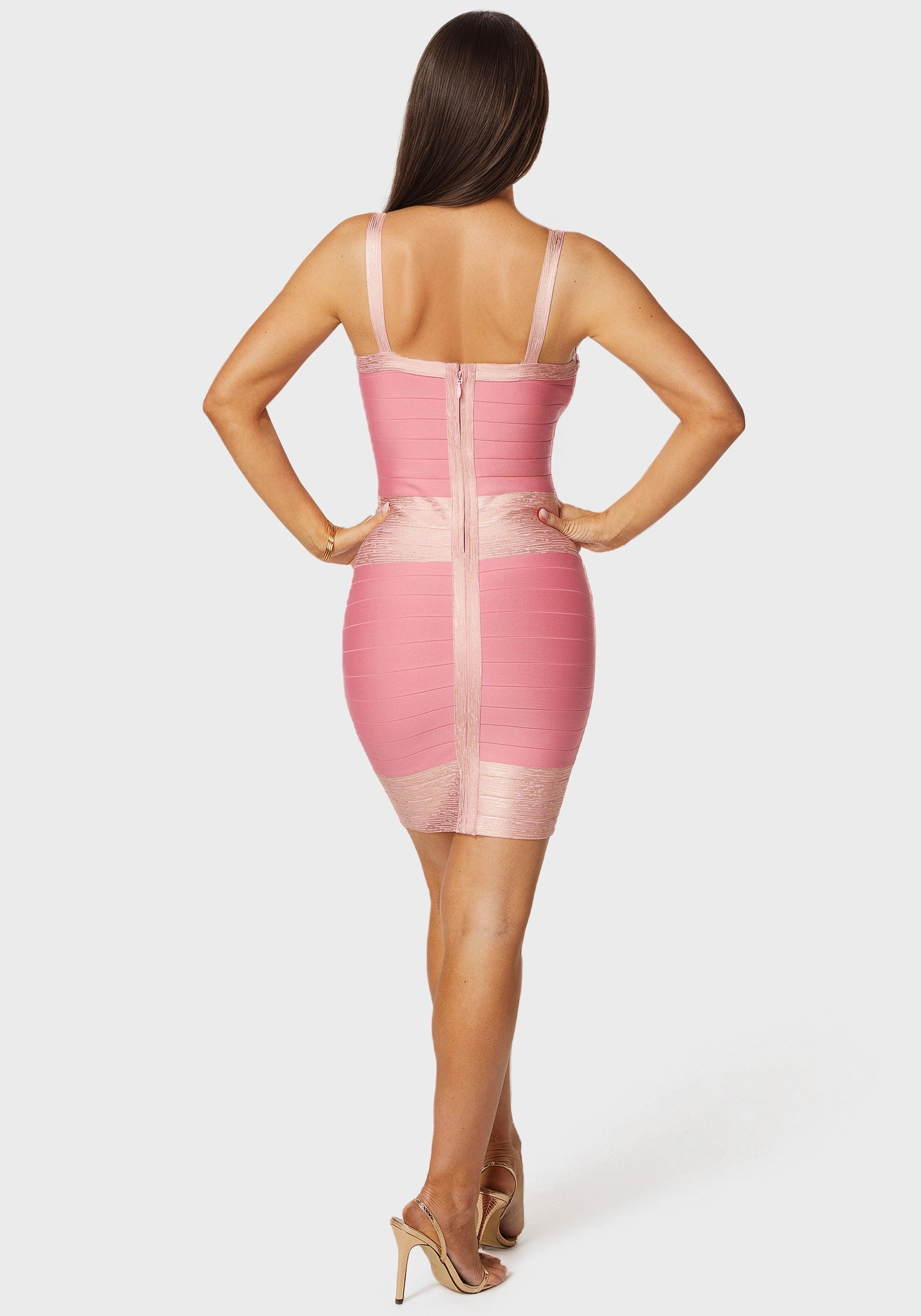 Color Block Bandage Dress Elegant formal outfit
