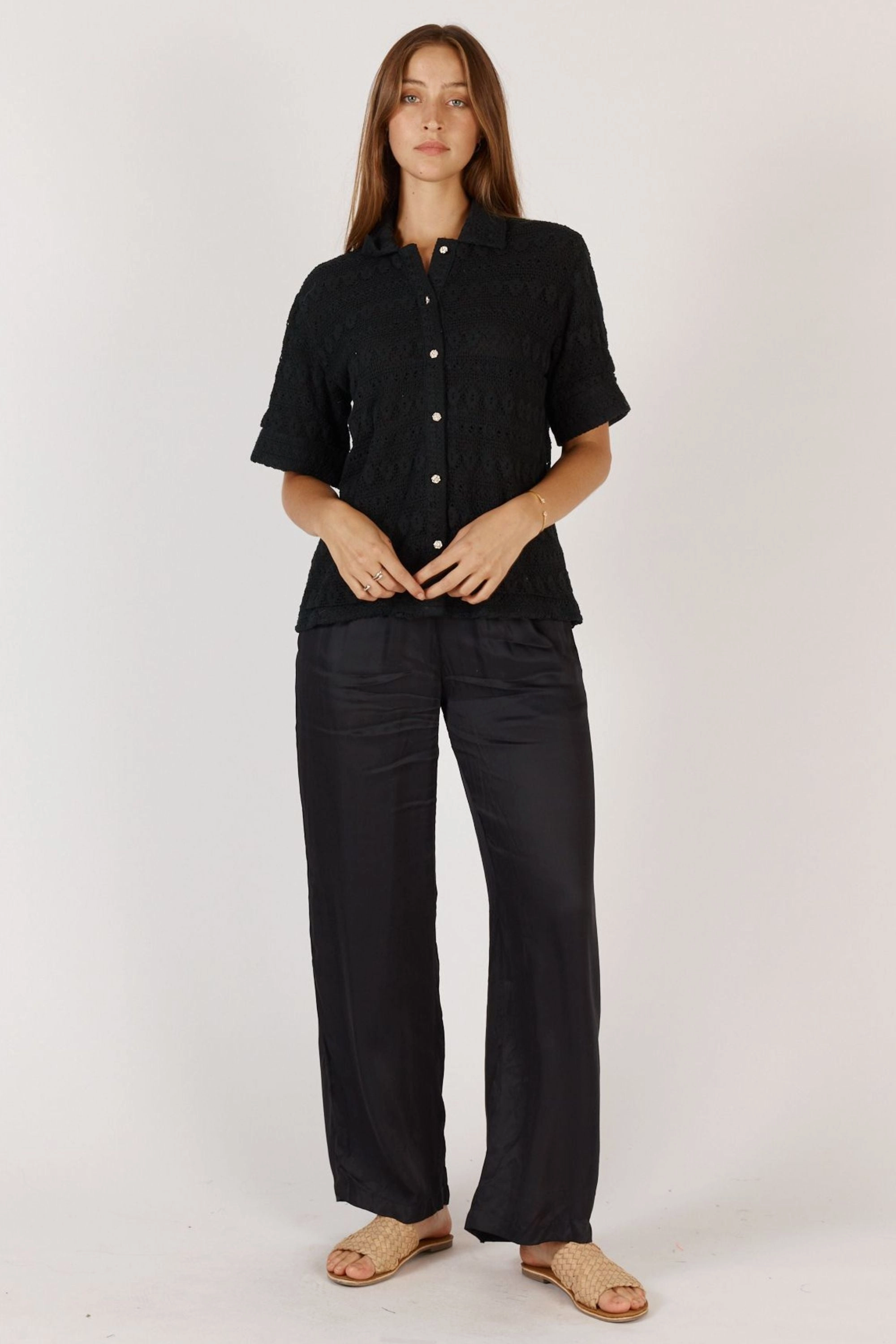 COLUMBUS SHIRT Polka Dot Earthy Palette