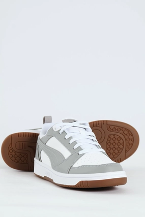 Rebound V6 Low Sneaker - White/Grey Comfort Function