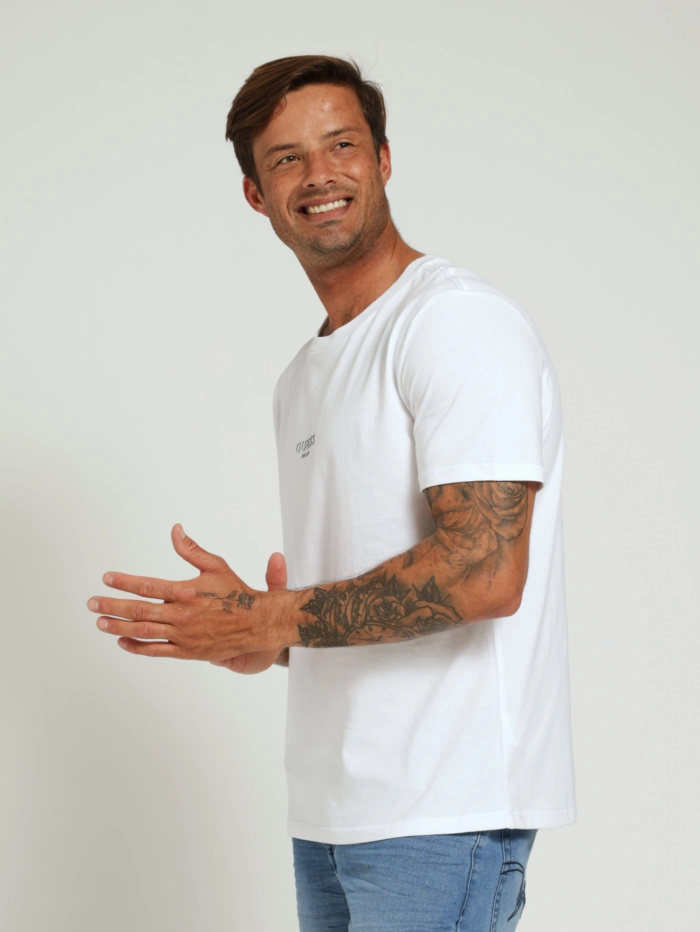 Aidy Tee - White men's clothing Sporty Chic