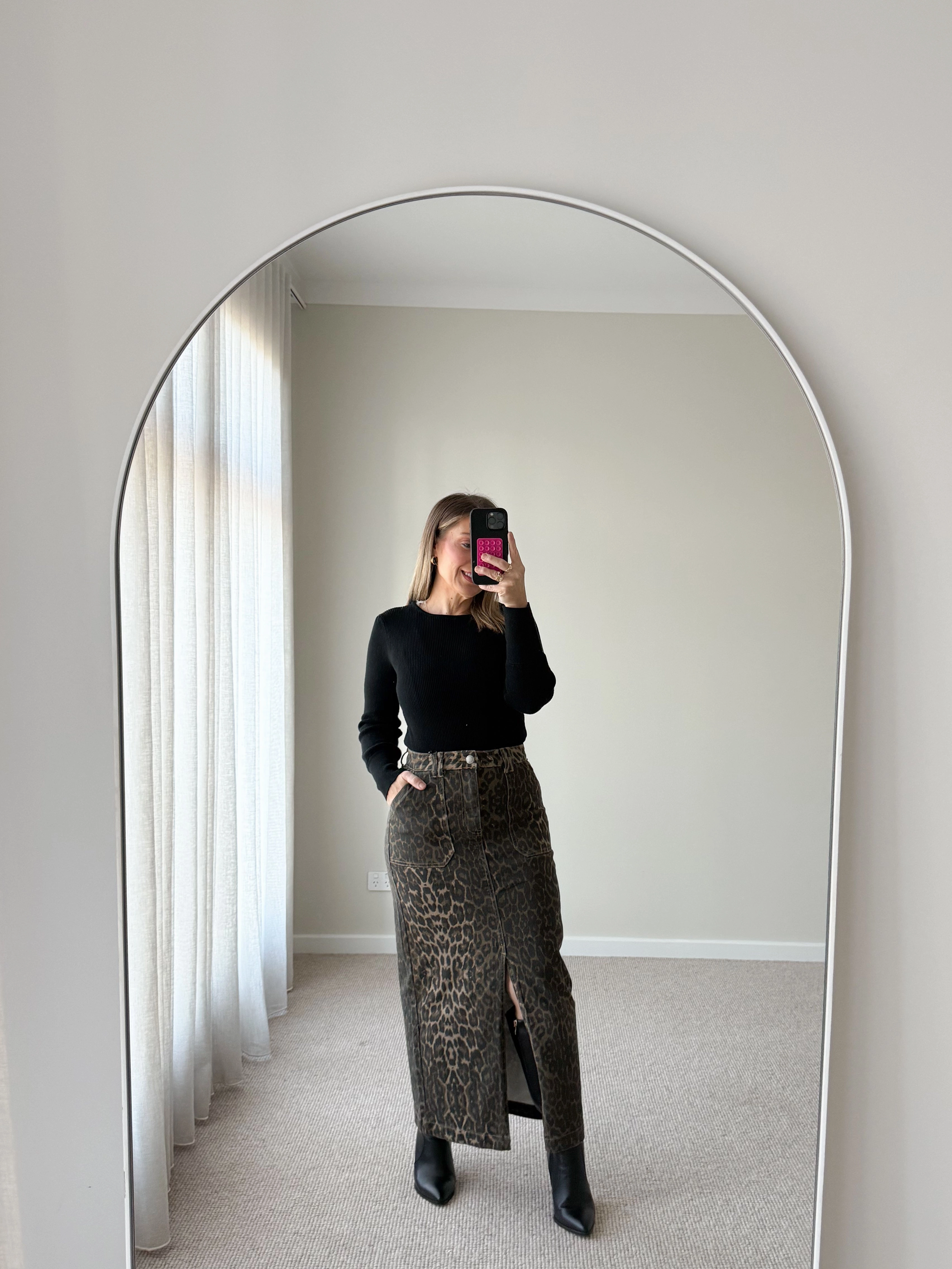 Bold Statement Cashmere Touch Denzil Skirt