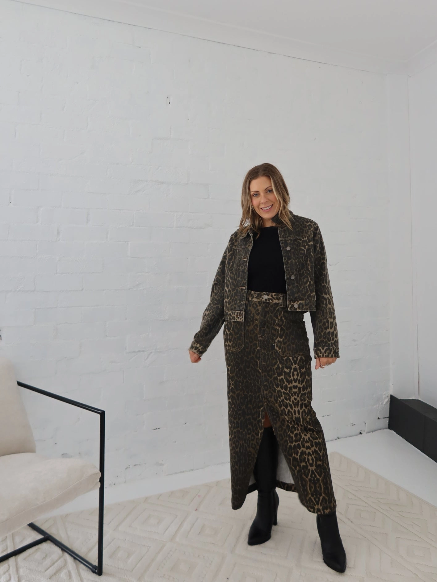 Denzil Skirt Inverted Pleats Personality Style