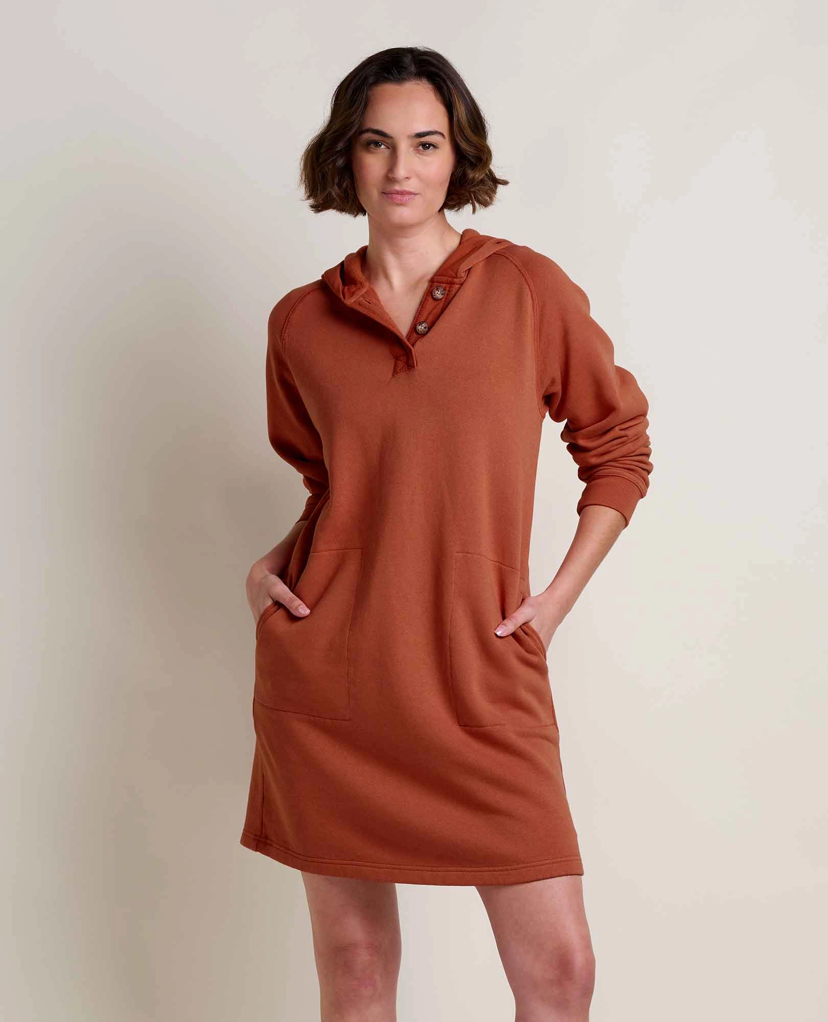 Fernscape Hooded Dress Front-Zip