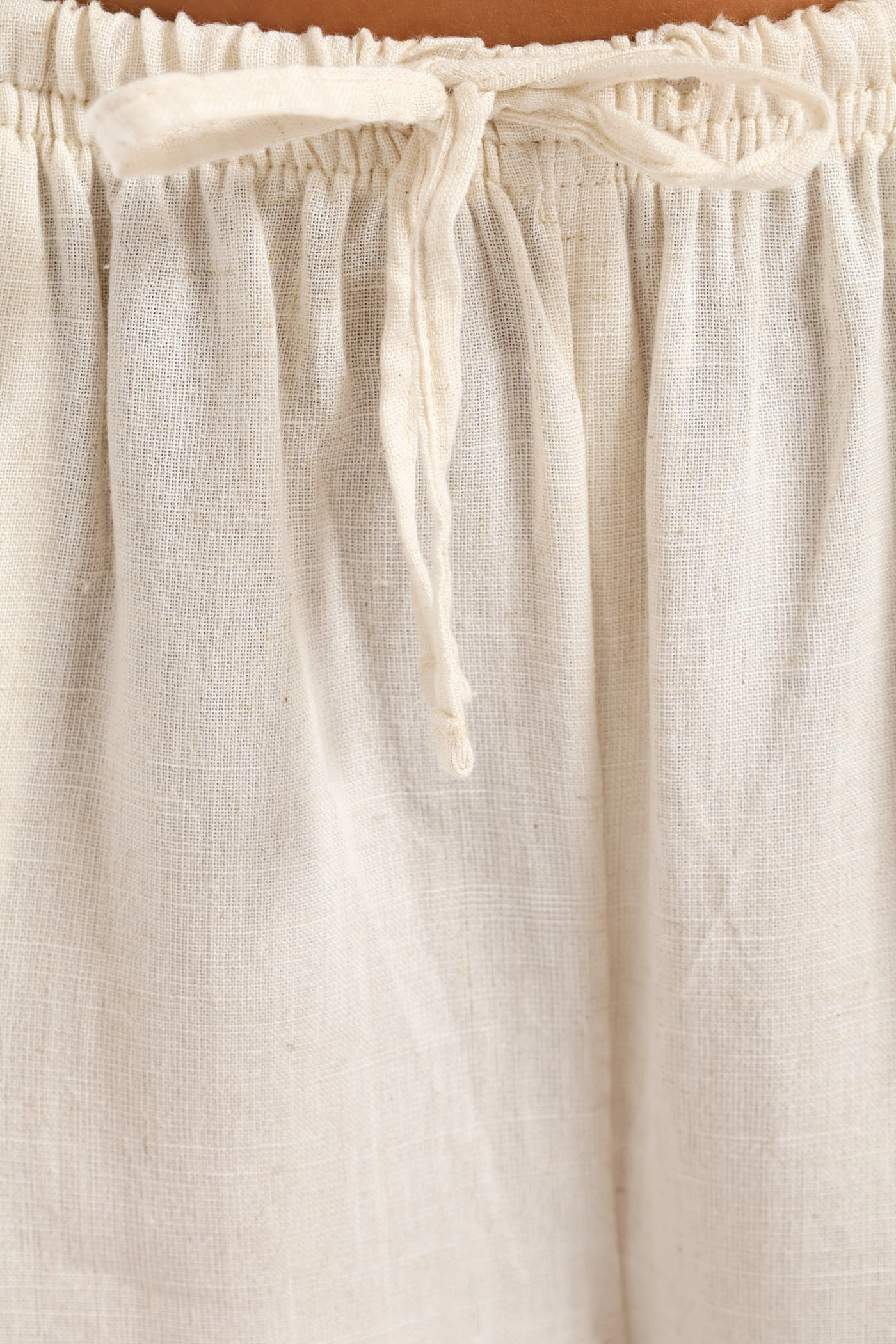 Linen Relaxed Pant - Beige Durable Waistband Ultimate Wear