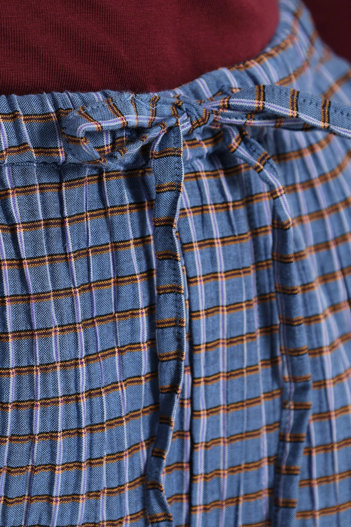 smooth zipper Relaxed Lounge Pants - Blue