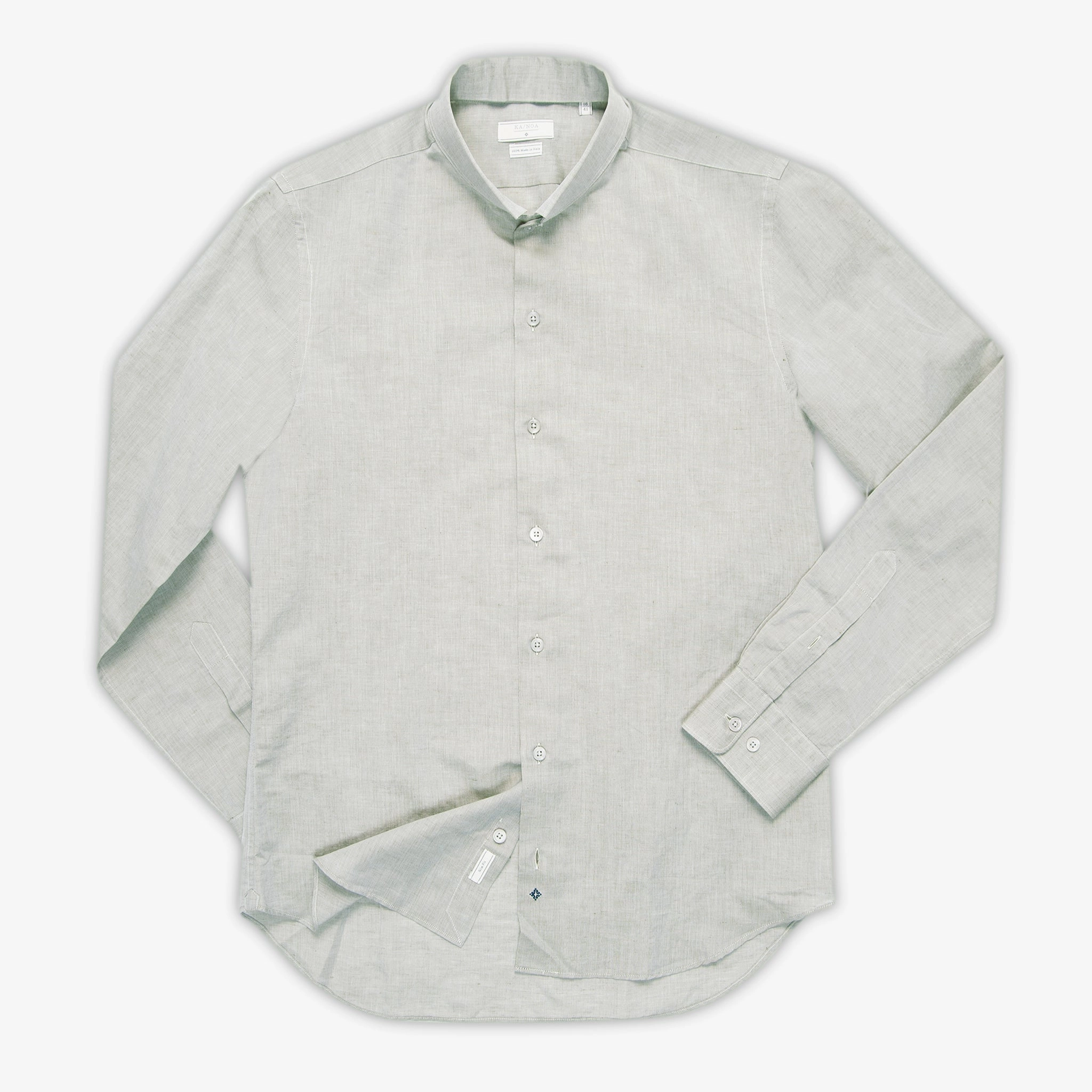 Cozy and Light Conrad shirt in Flame Cotton/Linen