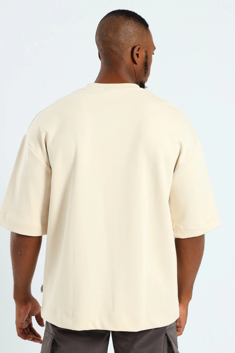 Maureece Tee - Cream soft fit Zero Waste Production