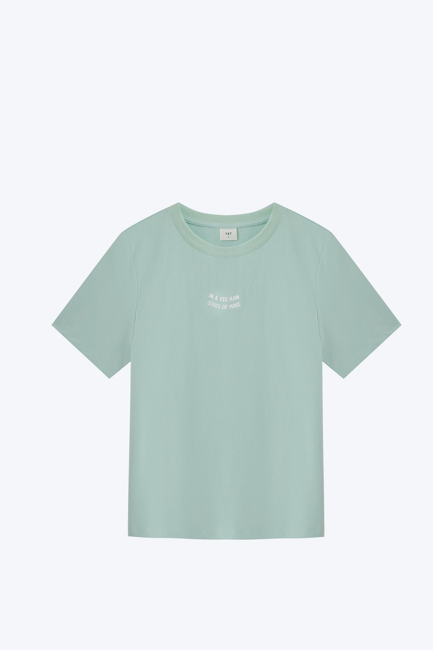 Comfort Apparel Text Print Tee - Mint
