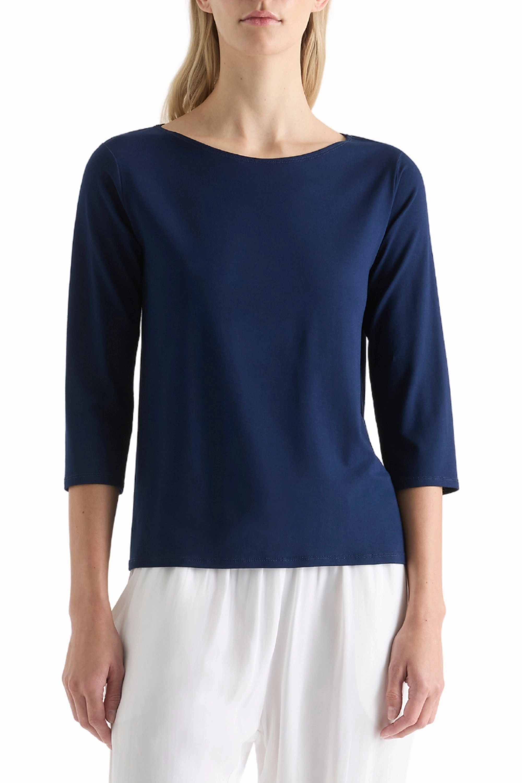 RELAXED BOAT NECK - F012630 Chic Wearable Seasonal Layering