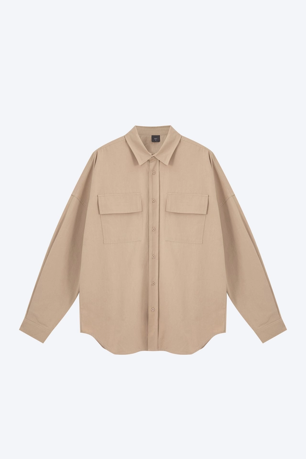 Best Seller Oversized Long Sleeve Flap Pocket Shirt [AT]