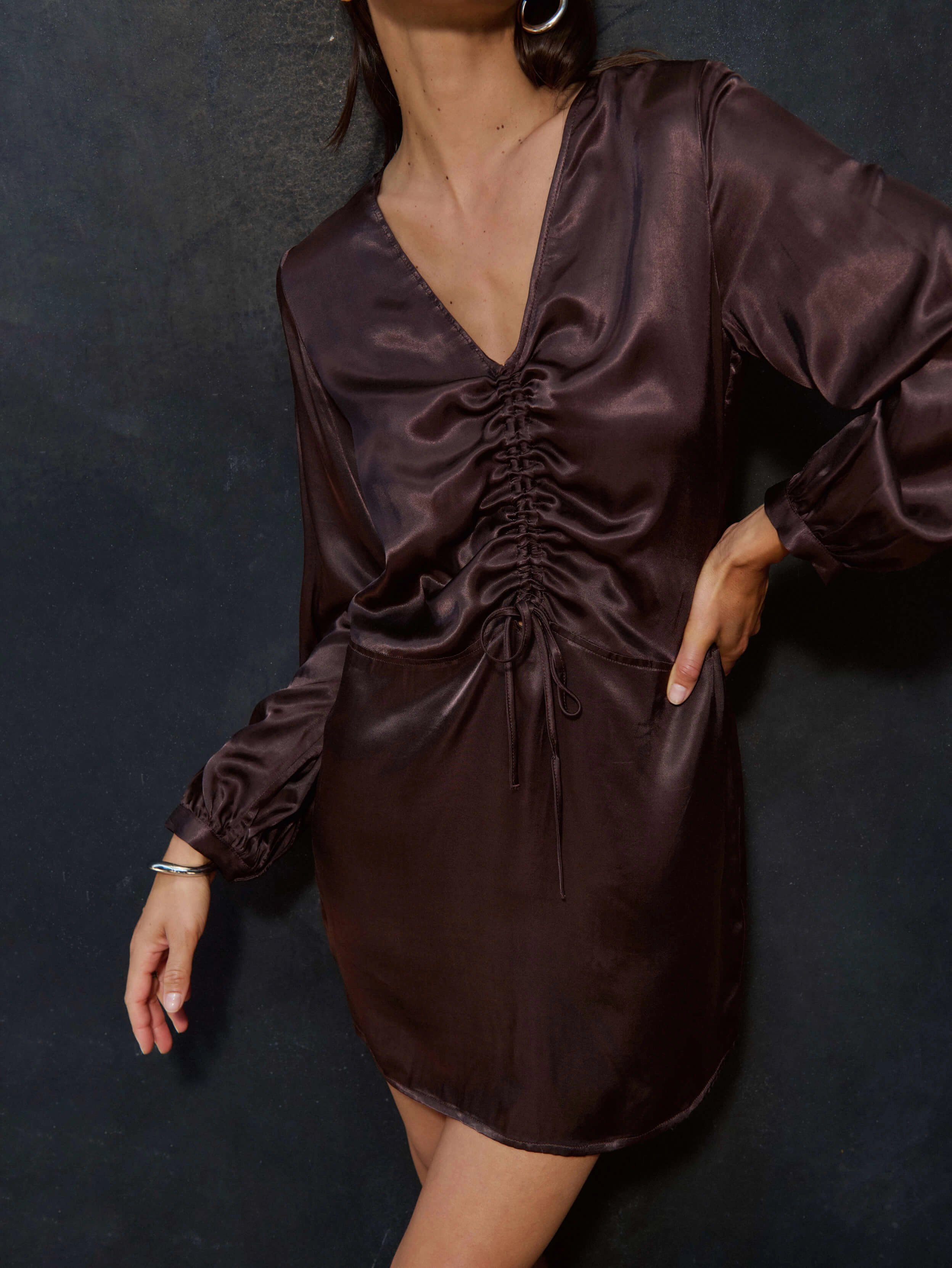 Cora Dress - Coffee Soft Colorway