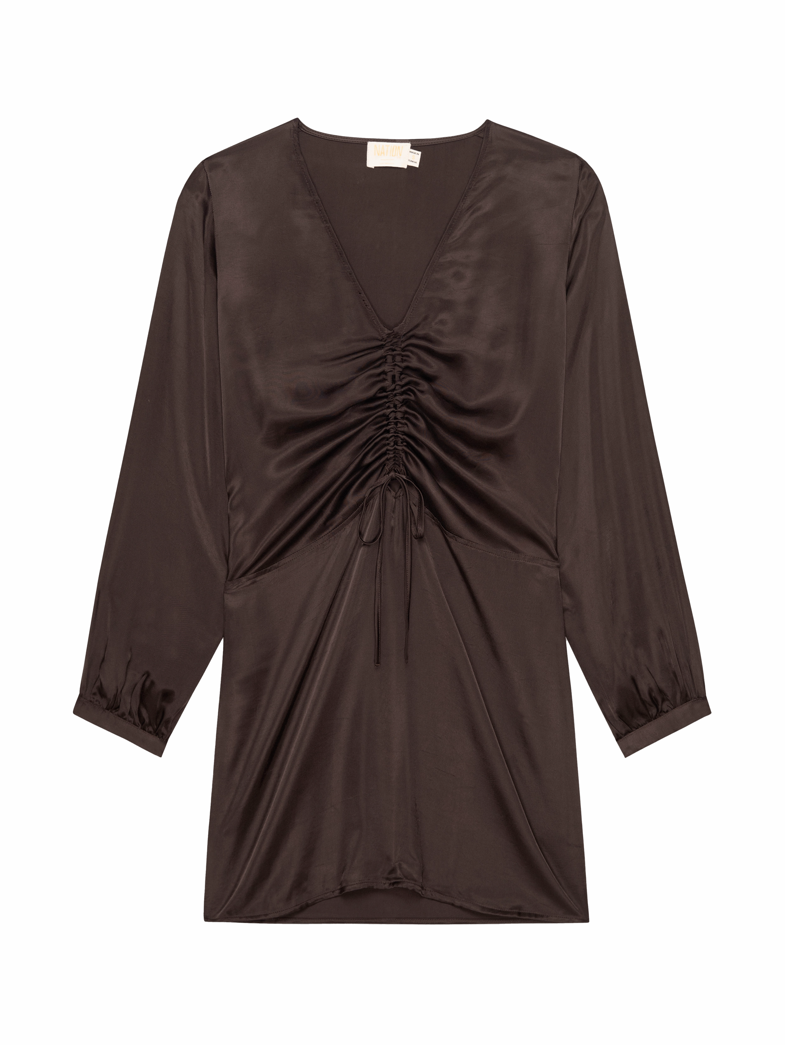 Cora Dress - Coffee Chic Ensemble Slim Silhouette