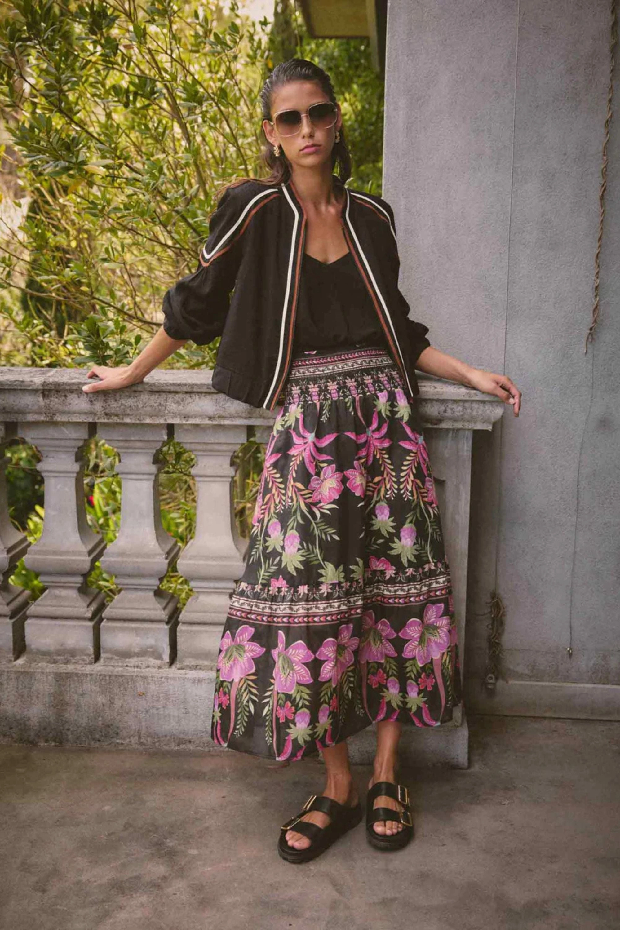 CORDELIA COTTON SILK SKIRT - OW61902 Comfort Innovation On-The-Go Outfit