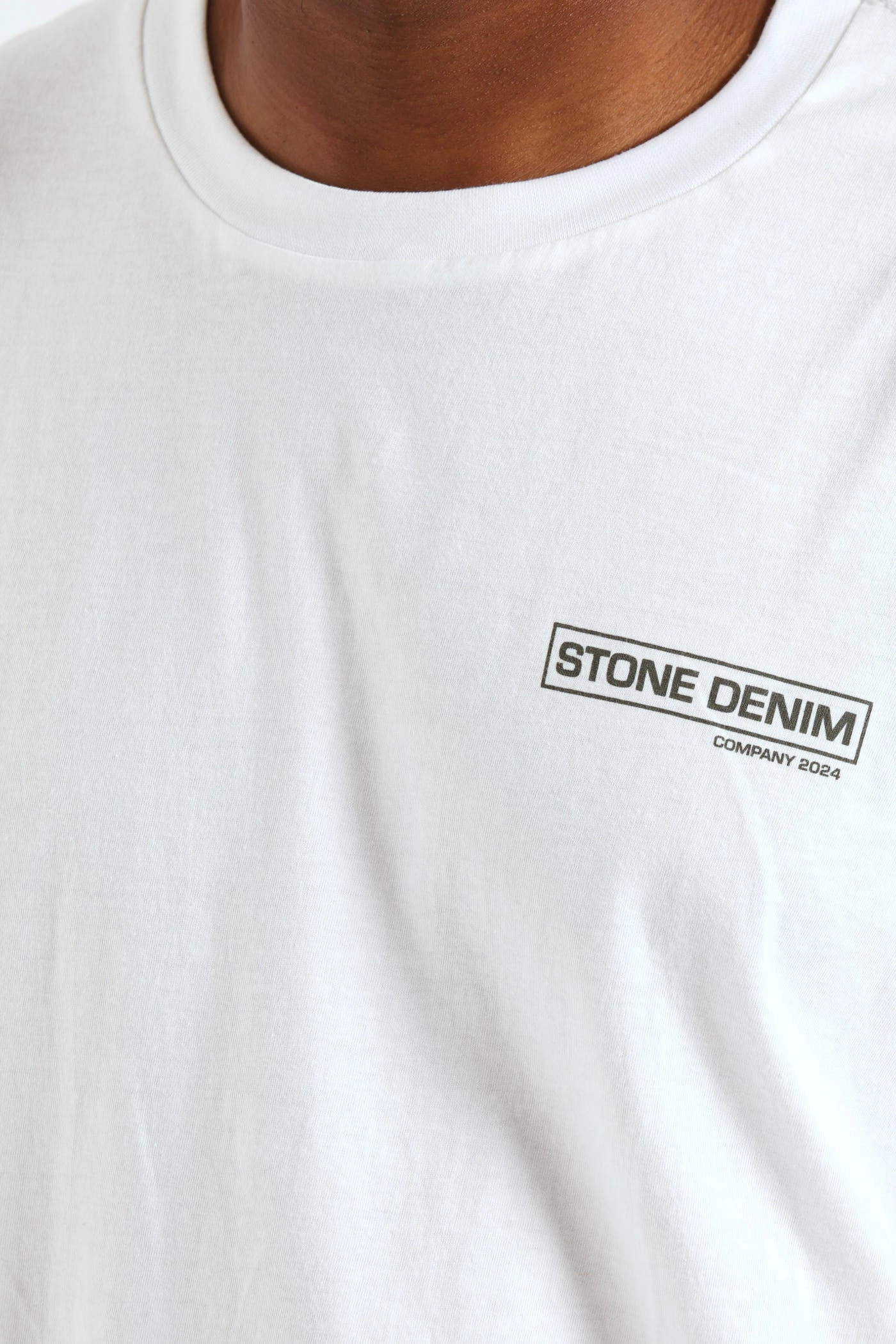 Trendy Vibes Summer Style Core Front & Back Print Tee - White